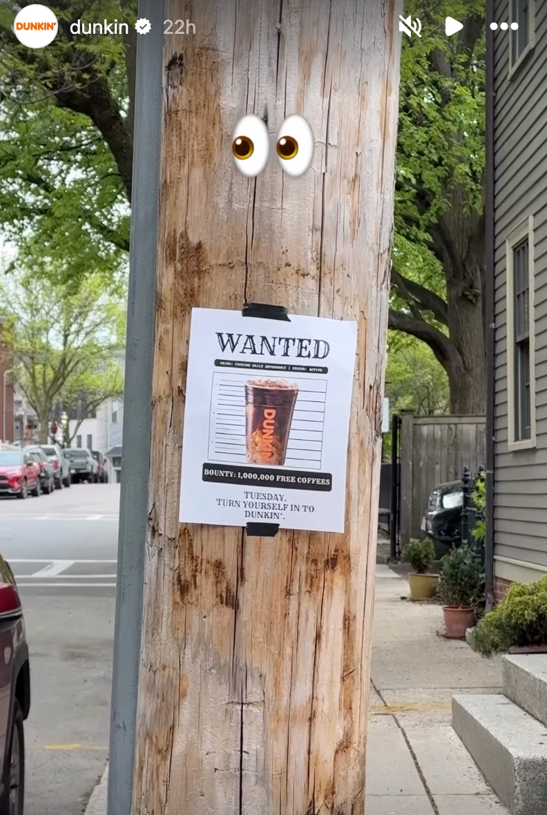 One million customers can get the free coffee when they enter a promo code in Dunkin’s app today