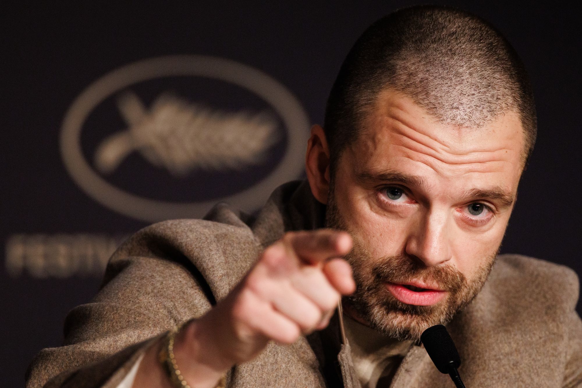Sebastian Stan chides Cannes audience for laughing at Donald Trump question: &lsquo;It&rsquo;s just not a laughing matter&rsquo;