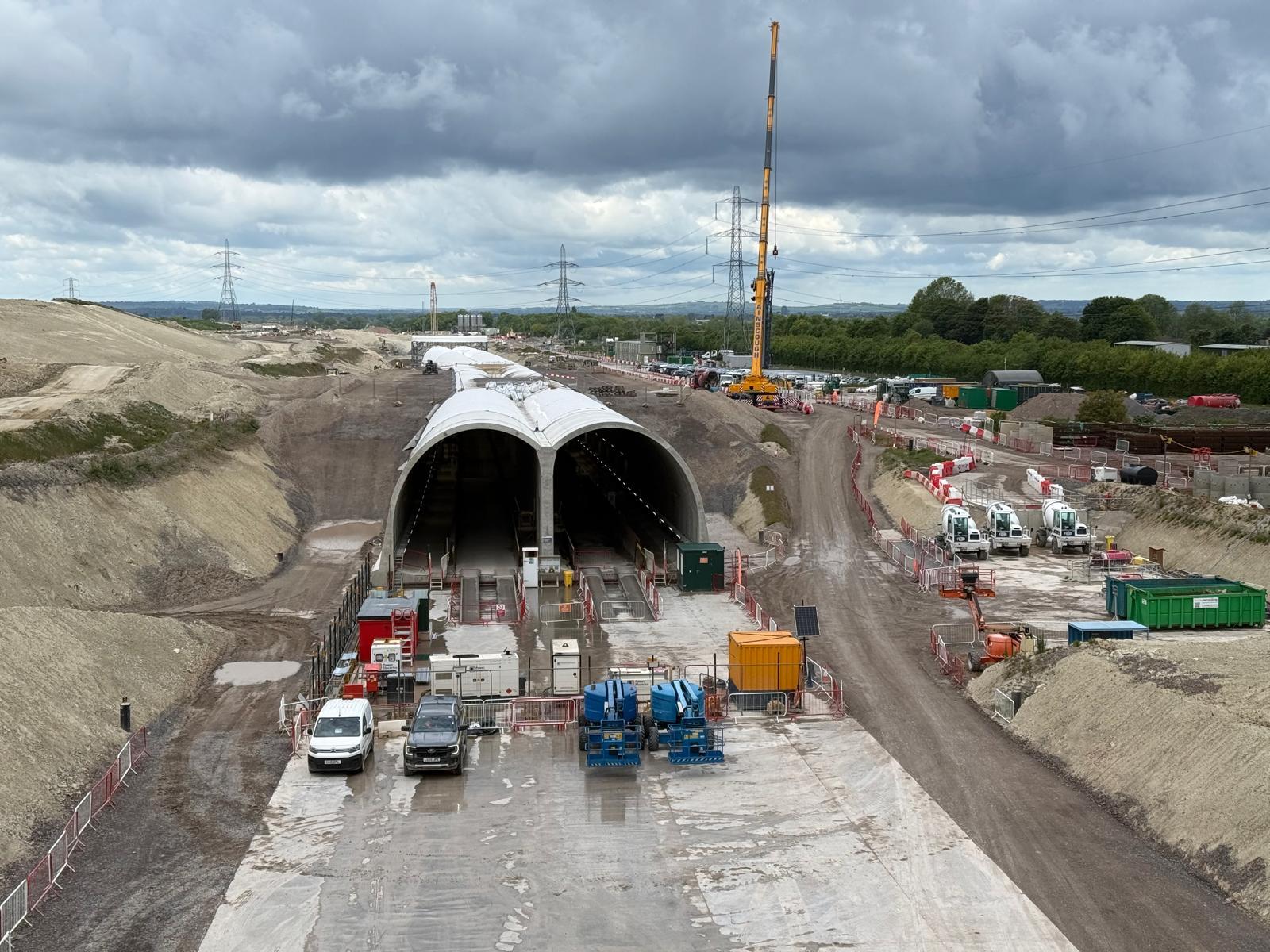 Work continues on the mile-long Wendover tunnel (Supplied)