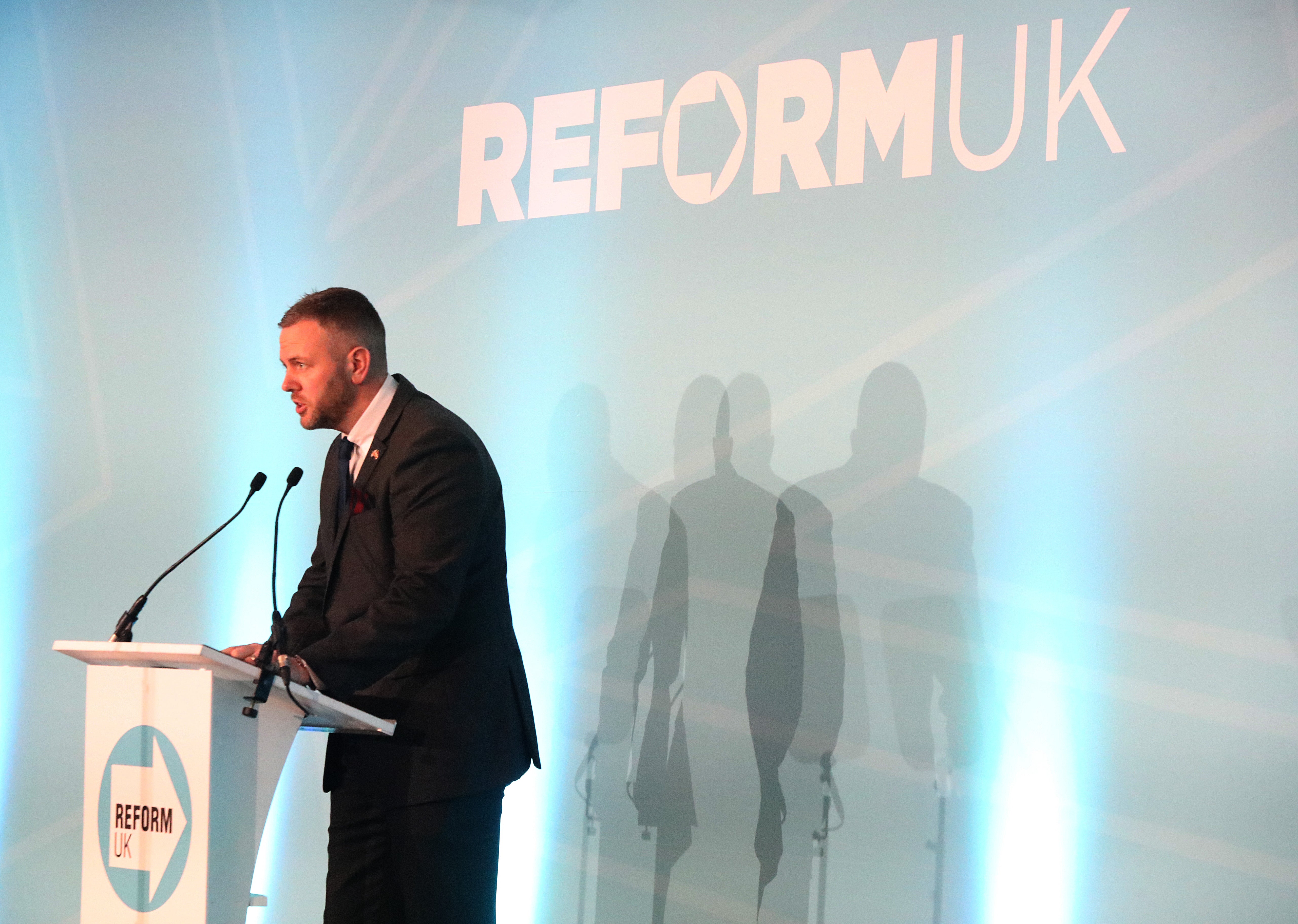 Reform Makerfield candidate Robert Kenyon is a plumber (Ian Cooper/PA)