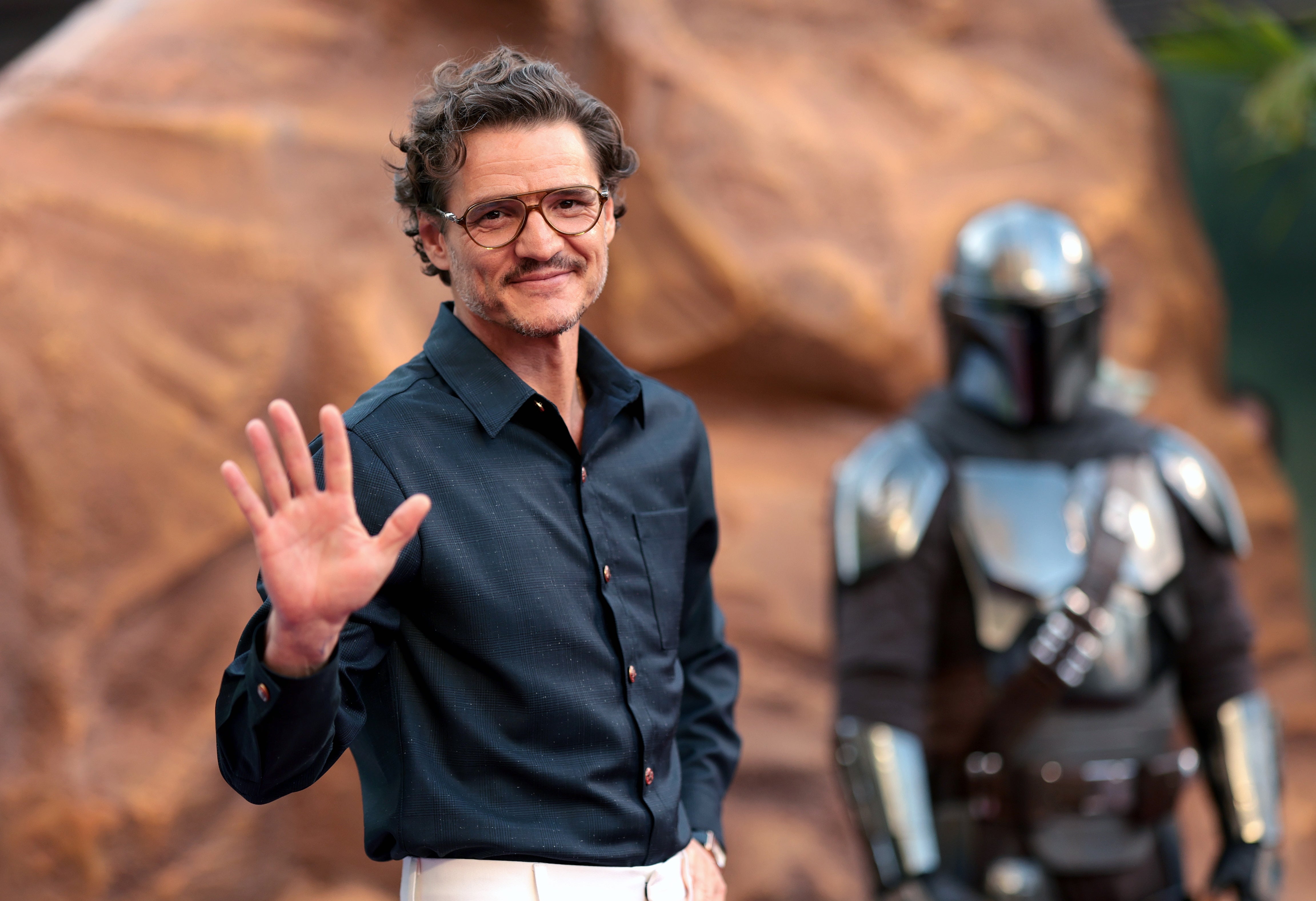 Disney accused of orchestrating &lsquo;extremely fake&rsquo; video of Pedro Pascal surprising Mandalorian fans