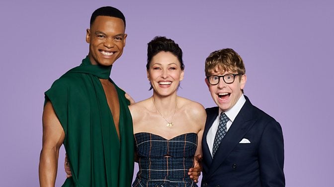 Johannes Radebe, Emma Willis and Josh Widdicombe