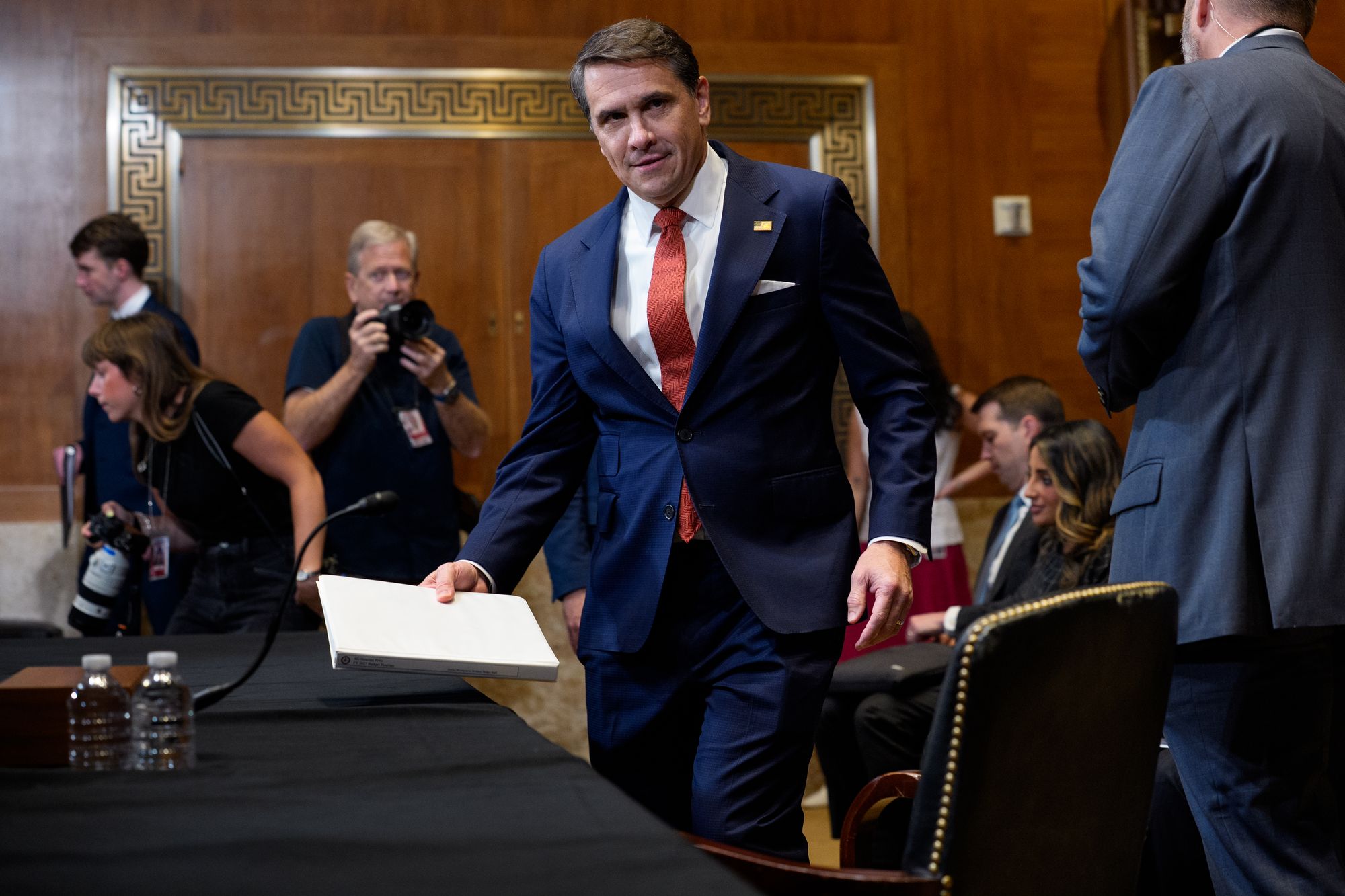 Trump and his family members won’t be eligible for taxpayer money from the ‘weaponization’ fund, but a five-member committee made up of Trump administration appointees will ultimately select the recipients, Blanche testified May 19 (Getty Images)