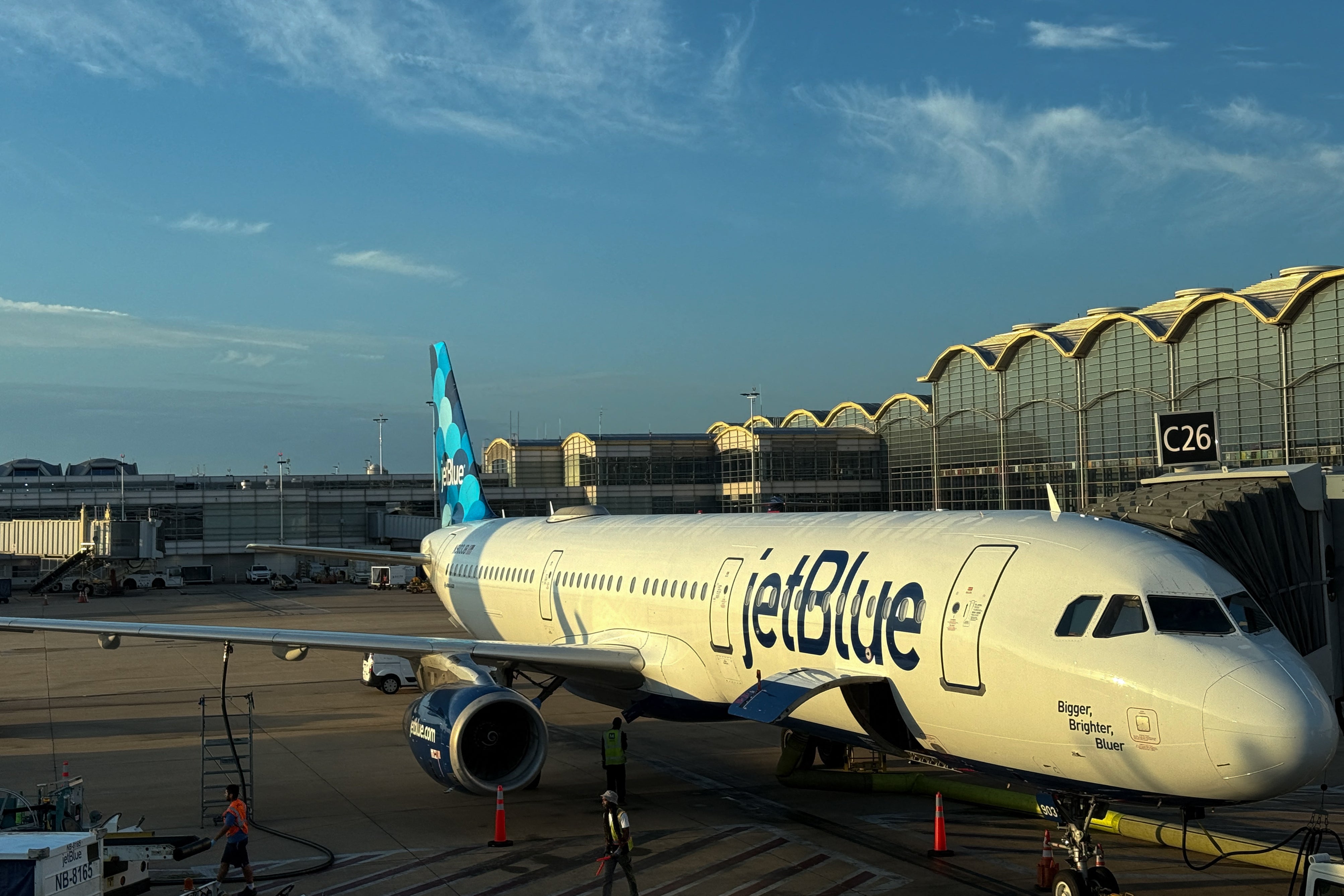 A JetBlue crew was negligent in failing to get appropriate help Fletcher, according to a lawsuit filed by his daughter (AFP via Getty Images)