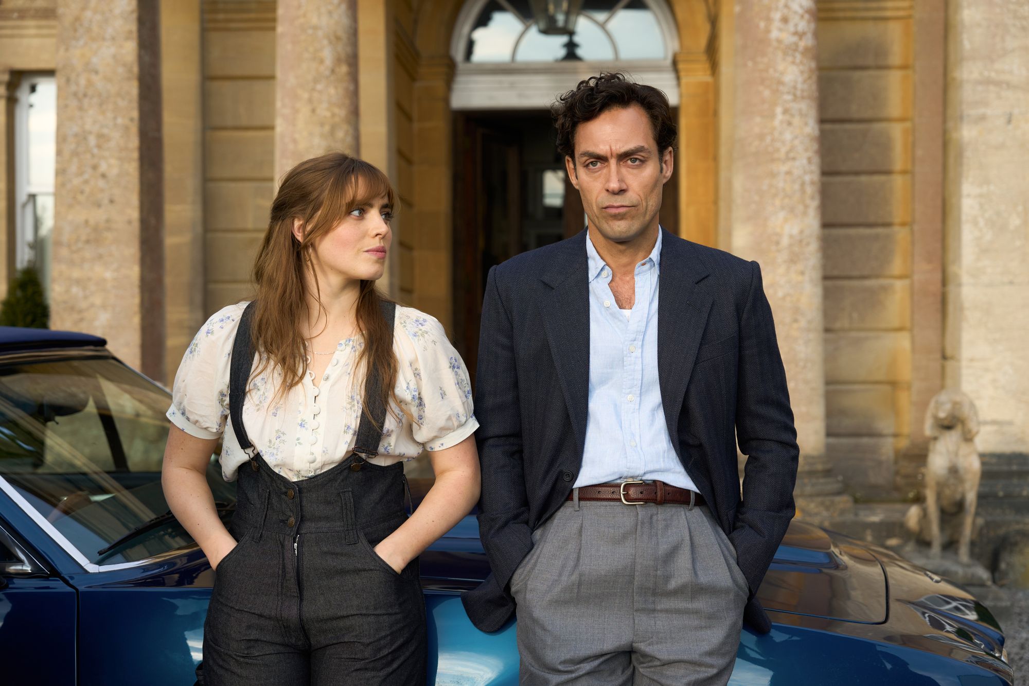 Bella Maclean as Taggie O’Hara and Alex Hassell as Rupert Campbell-Black (Disney +)