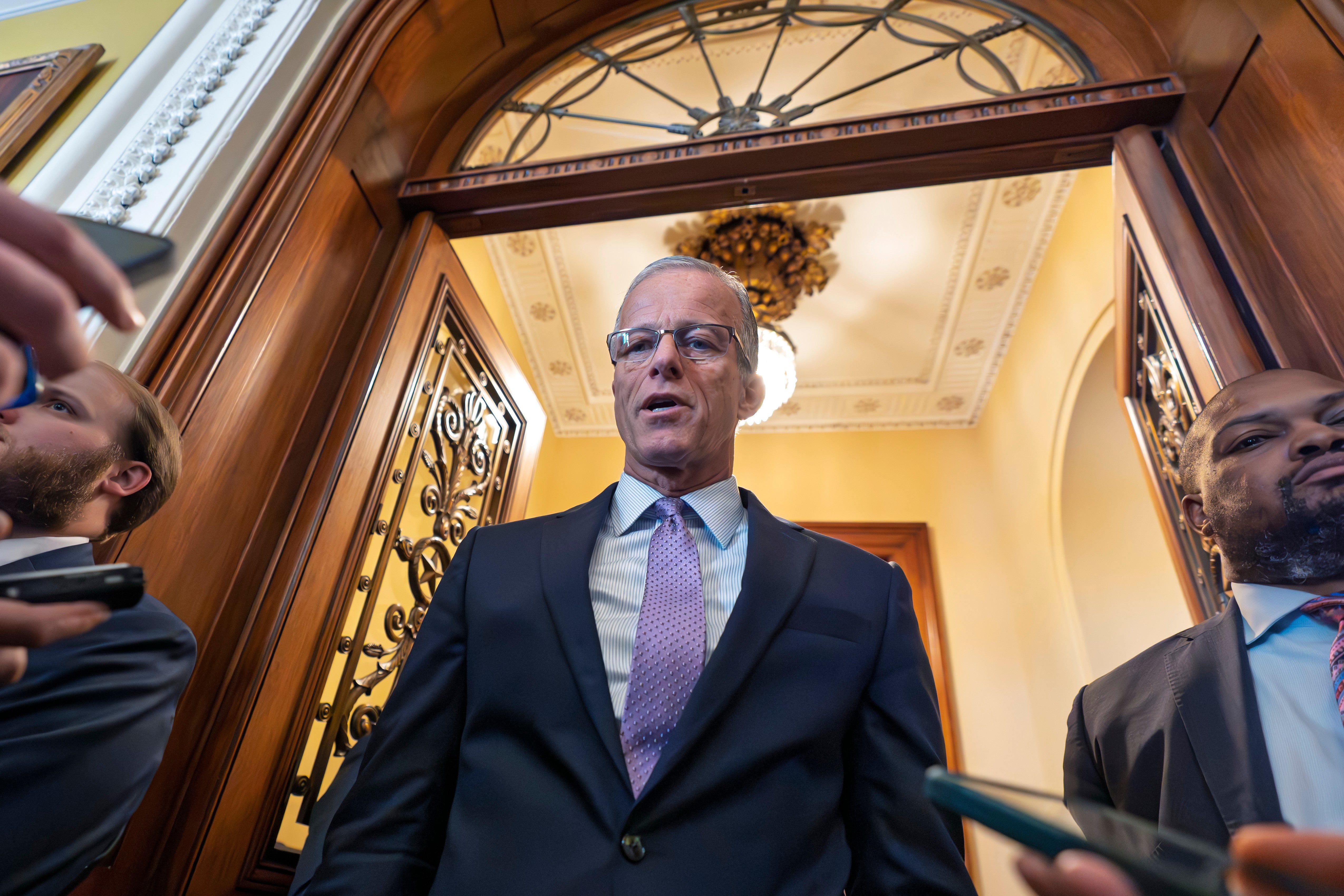 Senate Majority Leader John Thune has expressed his skepticism towards supporting the DOJ’s nearly $1.8B ‘slush fund’ for prosecuted allies of Trump