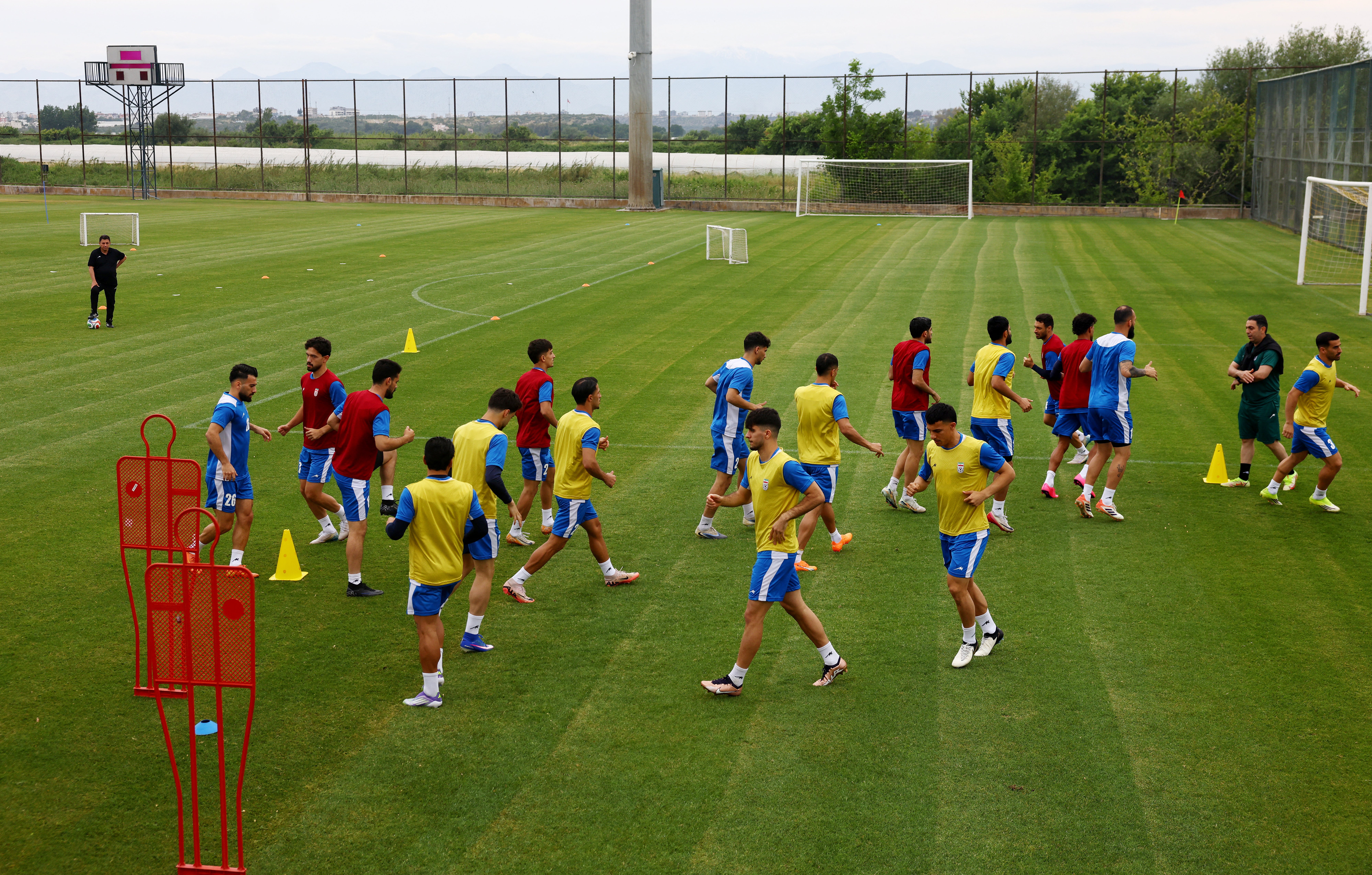 The Iranian team is training at the Mardan Sport Complex in Antalya, Turkey (Reuters)