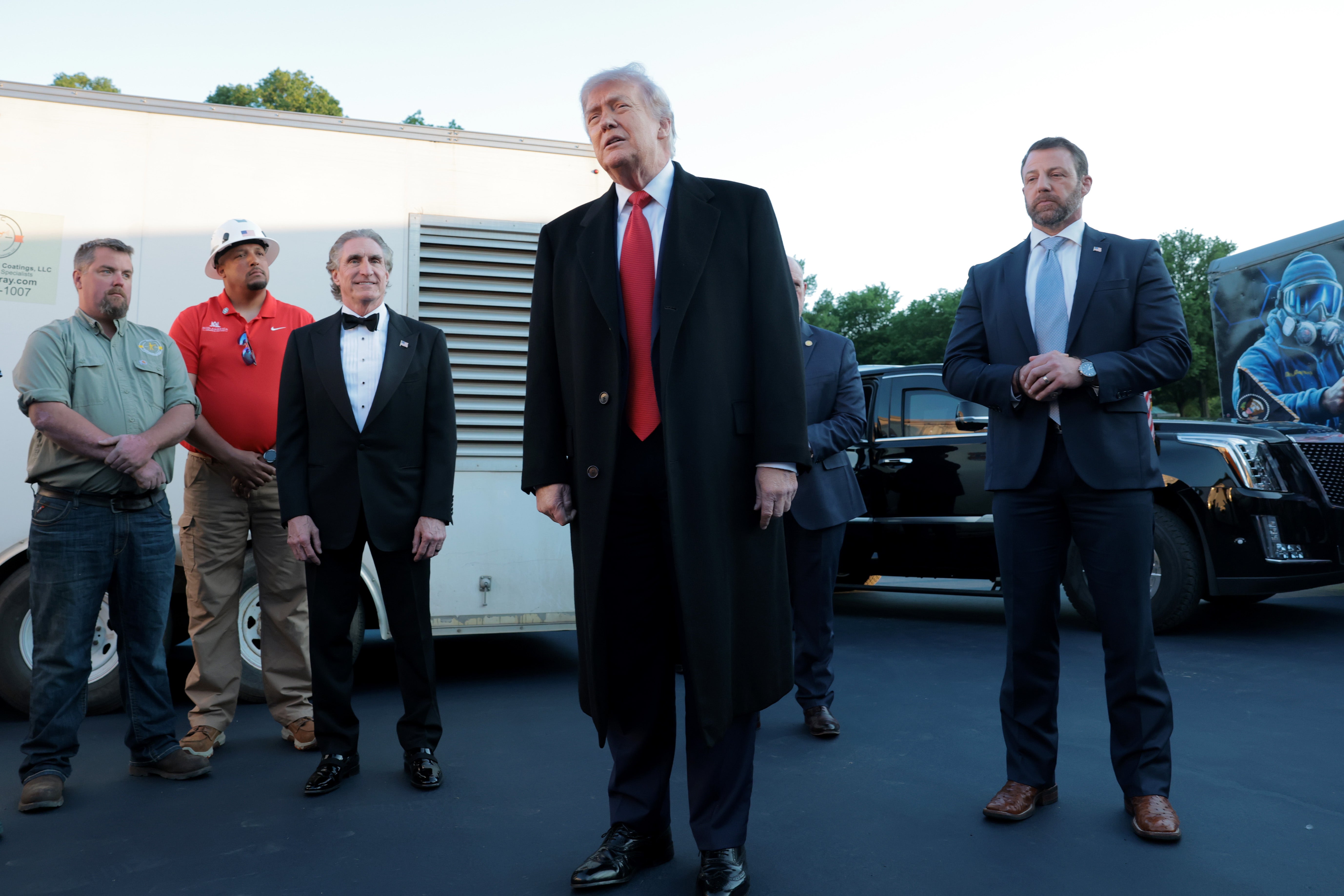 Trump Organization employee David Schutzenhofer has been offering suggestions on the president’s latest D.C. passion project (Getty Images)