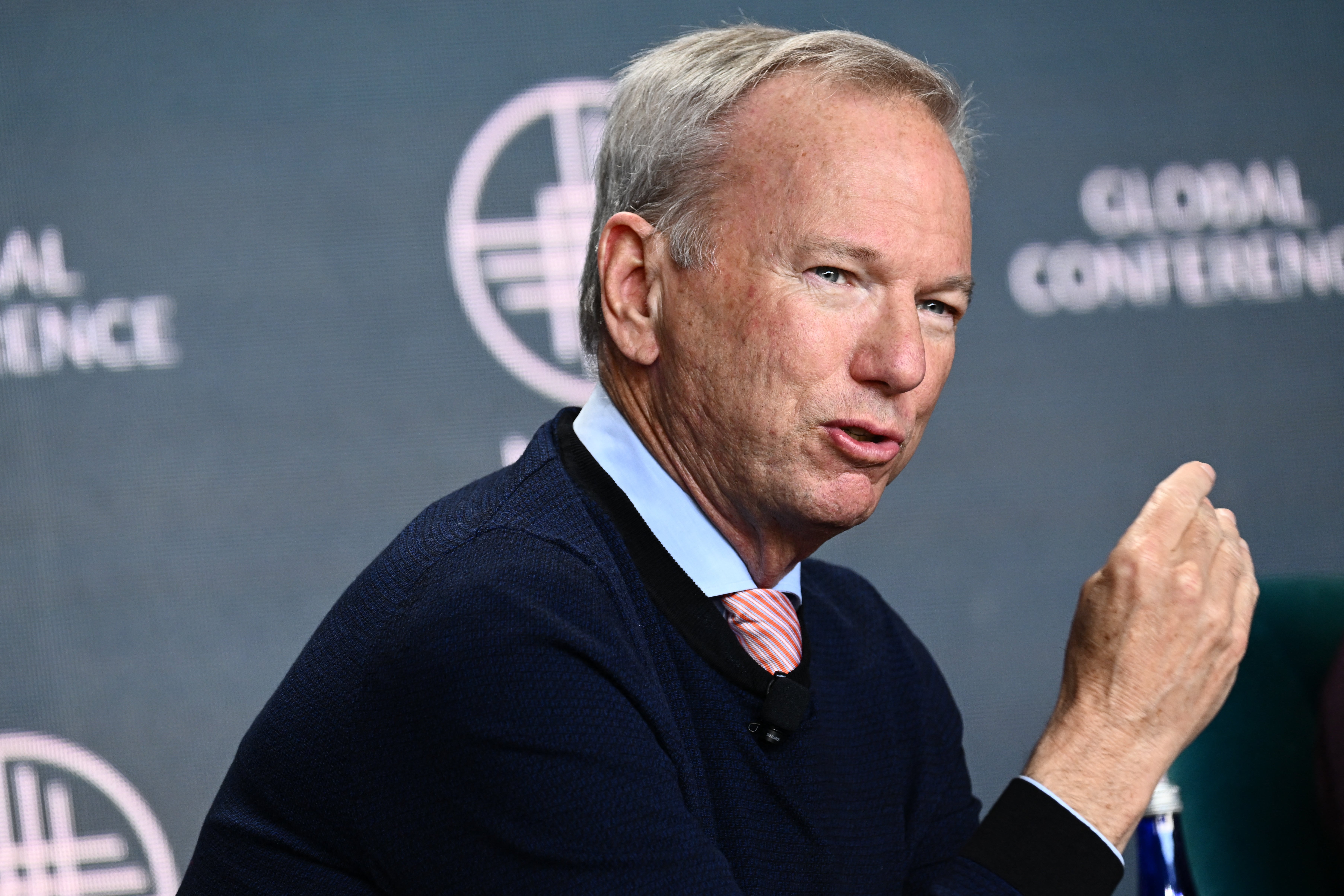 This past weekend, Eric Schmidt, the former CEO of Google, encountered repeated jeers during his keynote address as he discussed the rise of AI (Patrick T. Fallon/AFP via Getty Images)