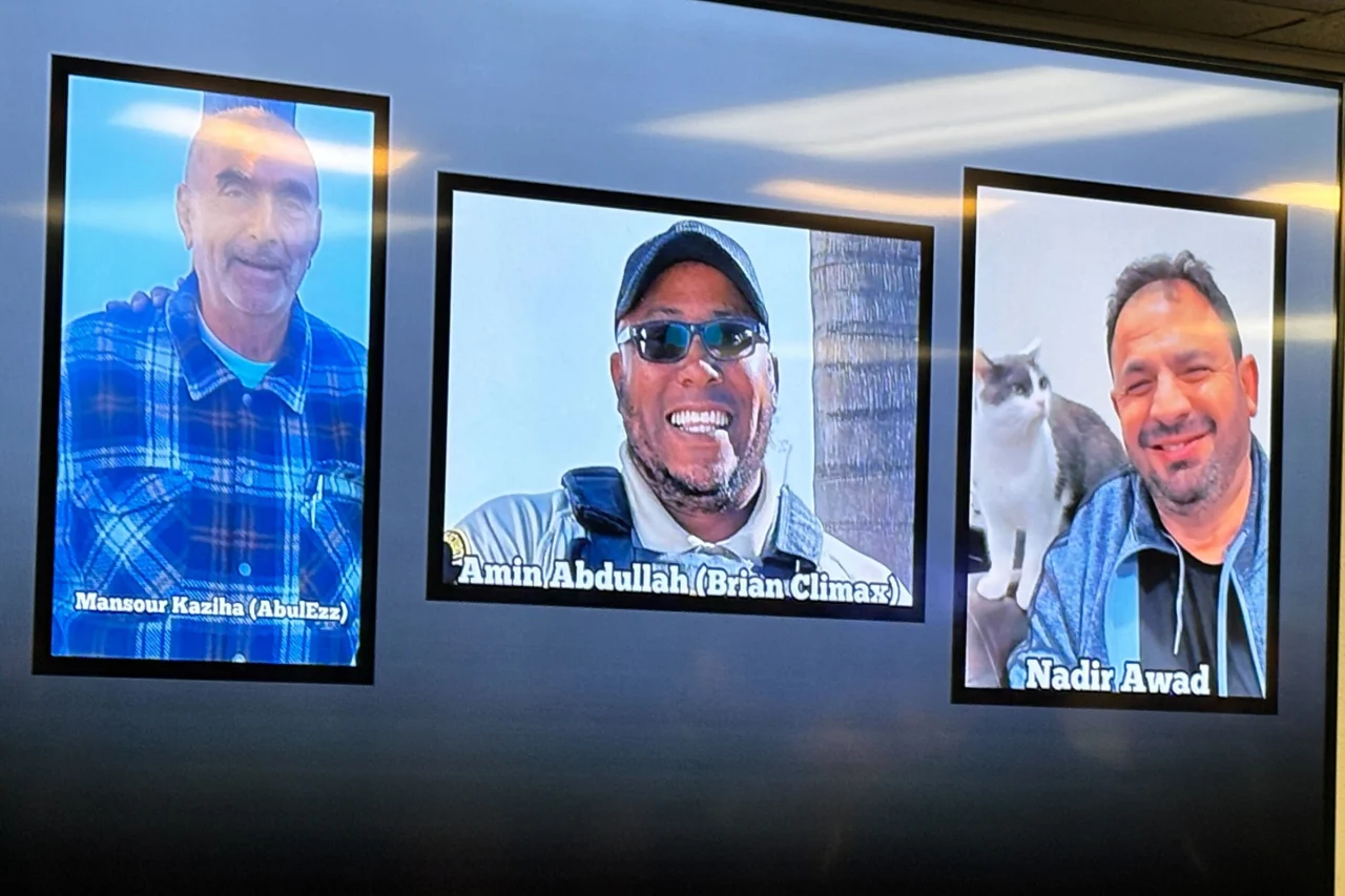 Authorities showed images of the three victims during a Tuesday press briefing (CNN)