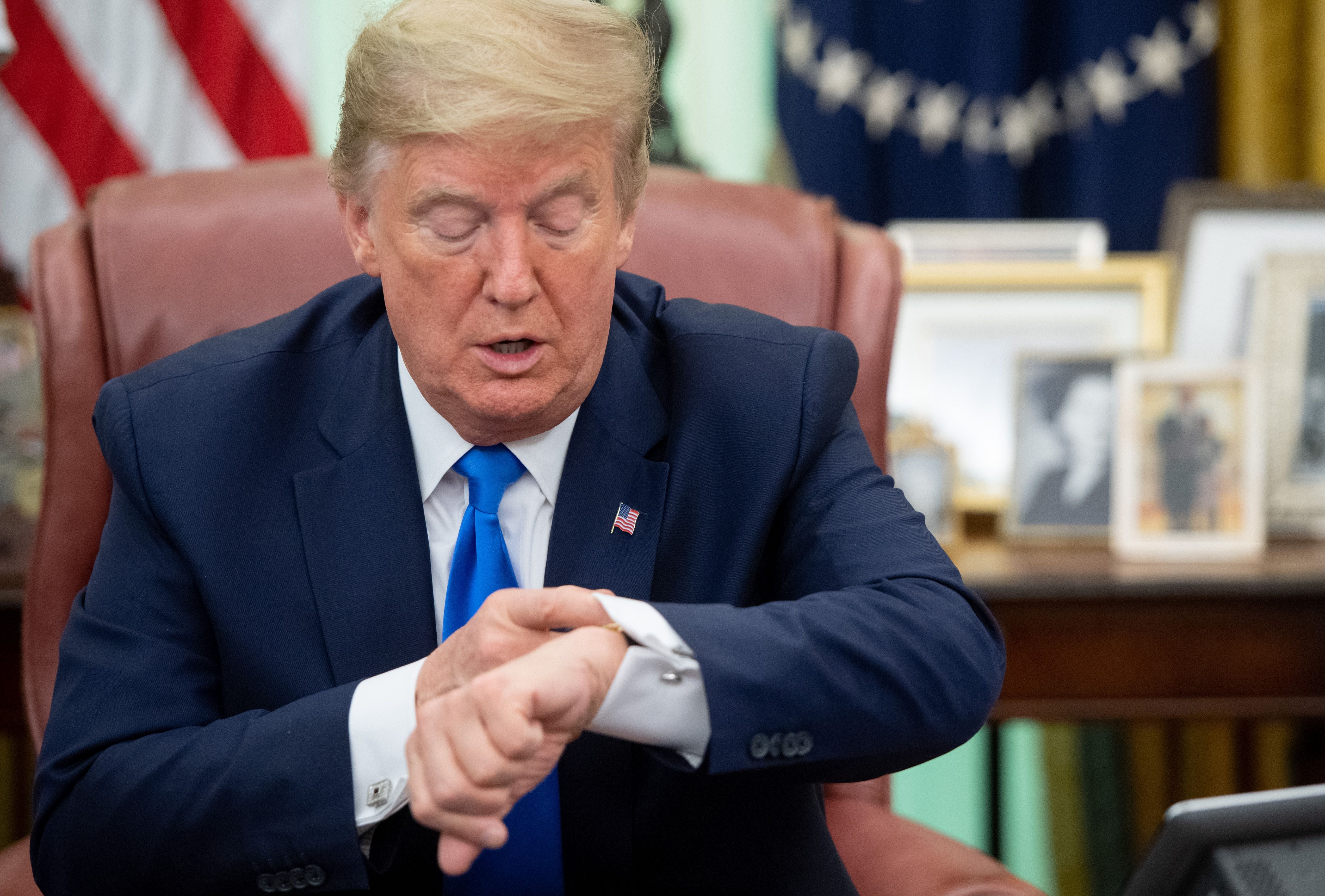 A MAGA supporter told how his wife was reduced to tears after he bought her a Trump-branded watch that arrived with a major typo