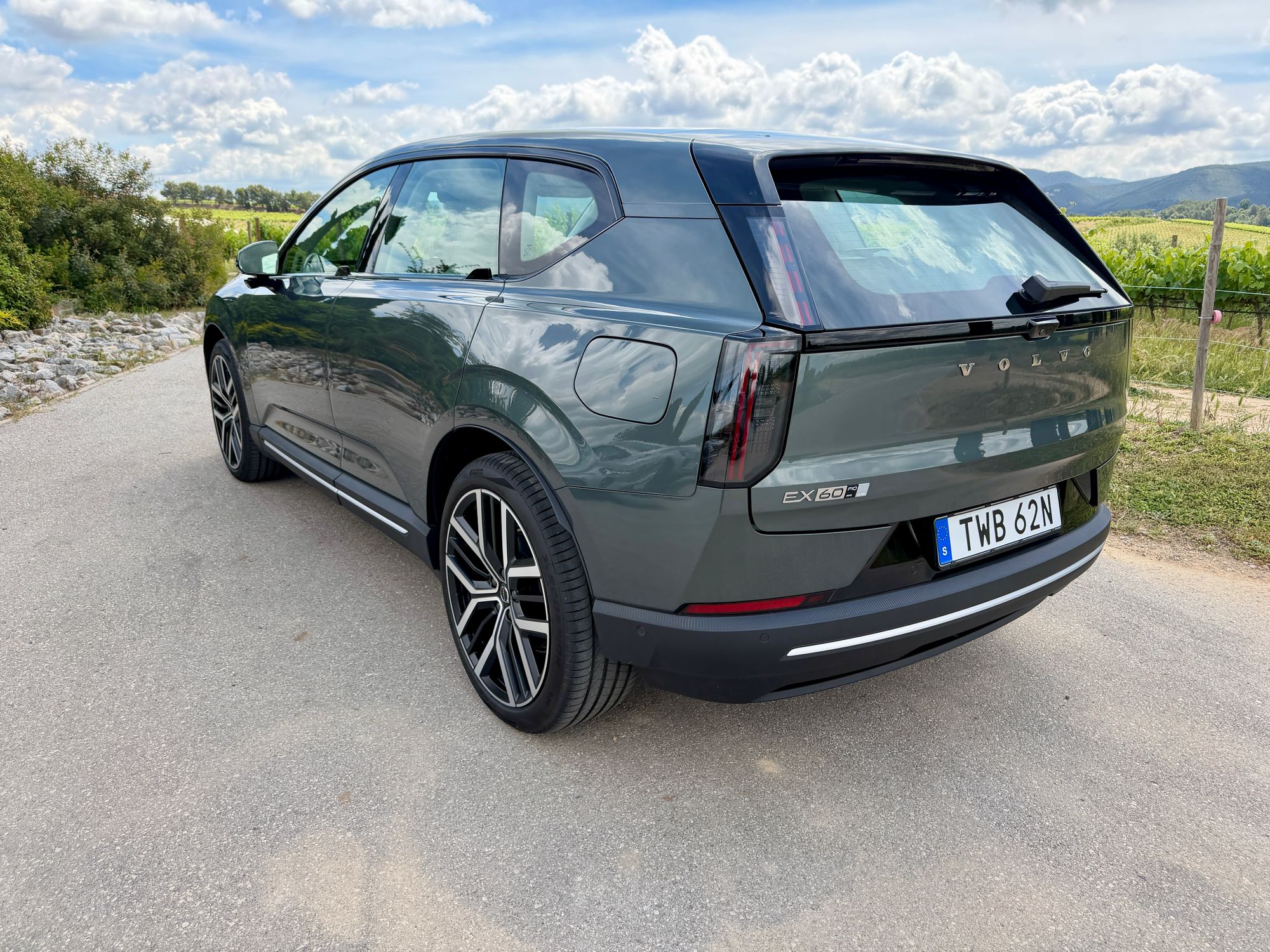 The new all-electric EX60 will sit alongside the big-selling XC60 in Volvo's lineup (Steve Fowler)