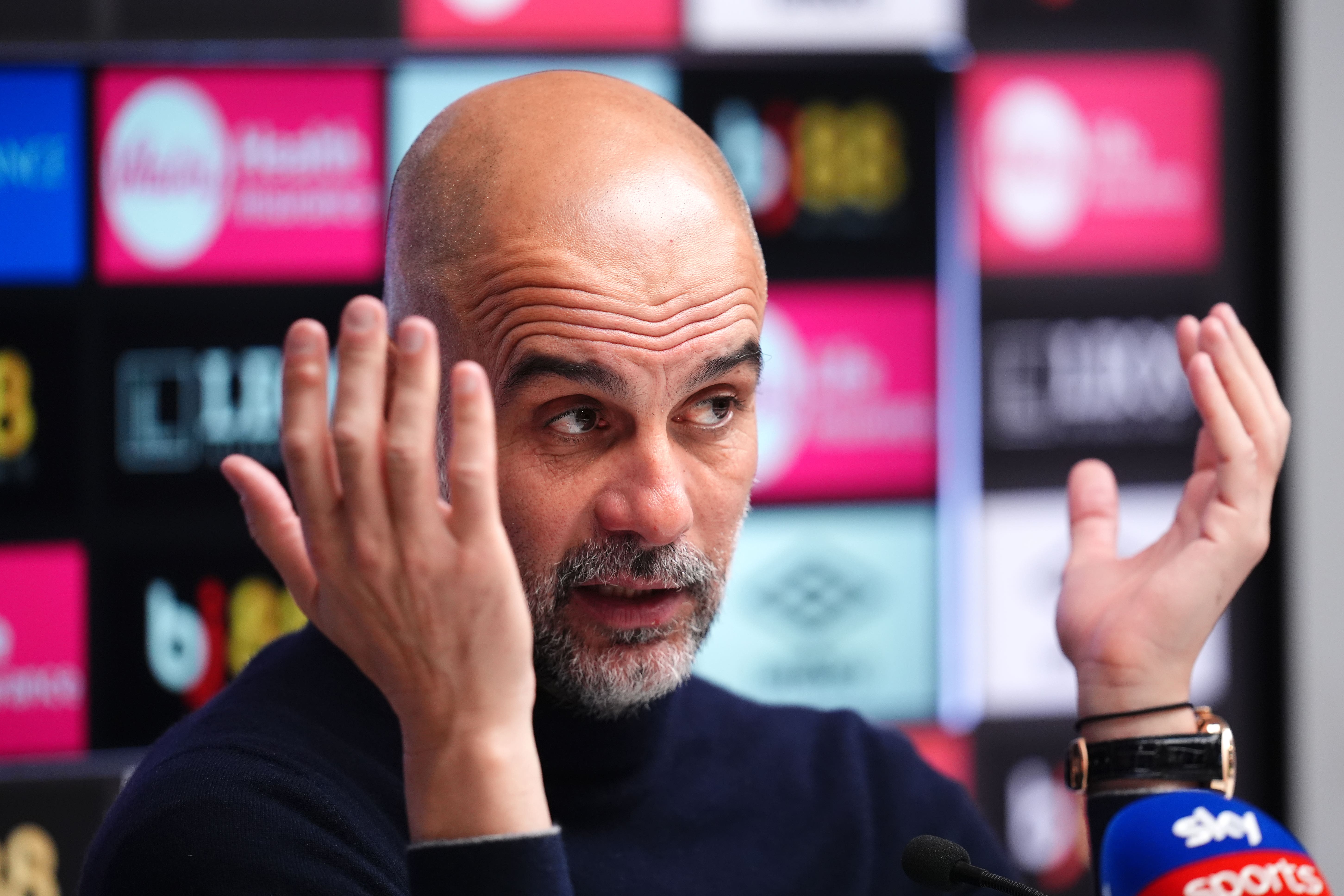 Pep Guardiola refused to clarify his situation at Man City (John Walton/PA) (PA Wire)