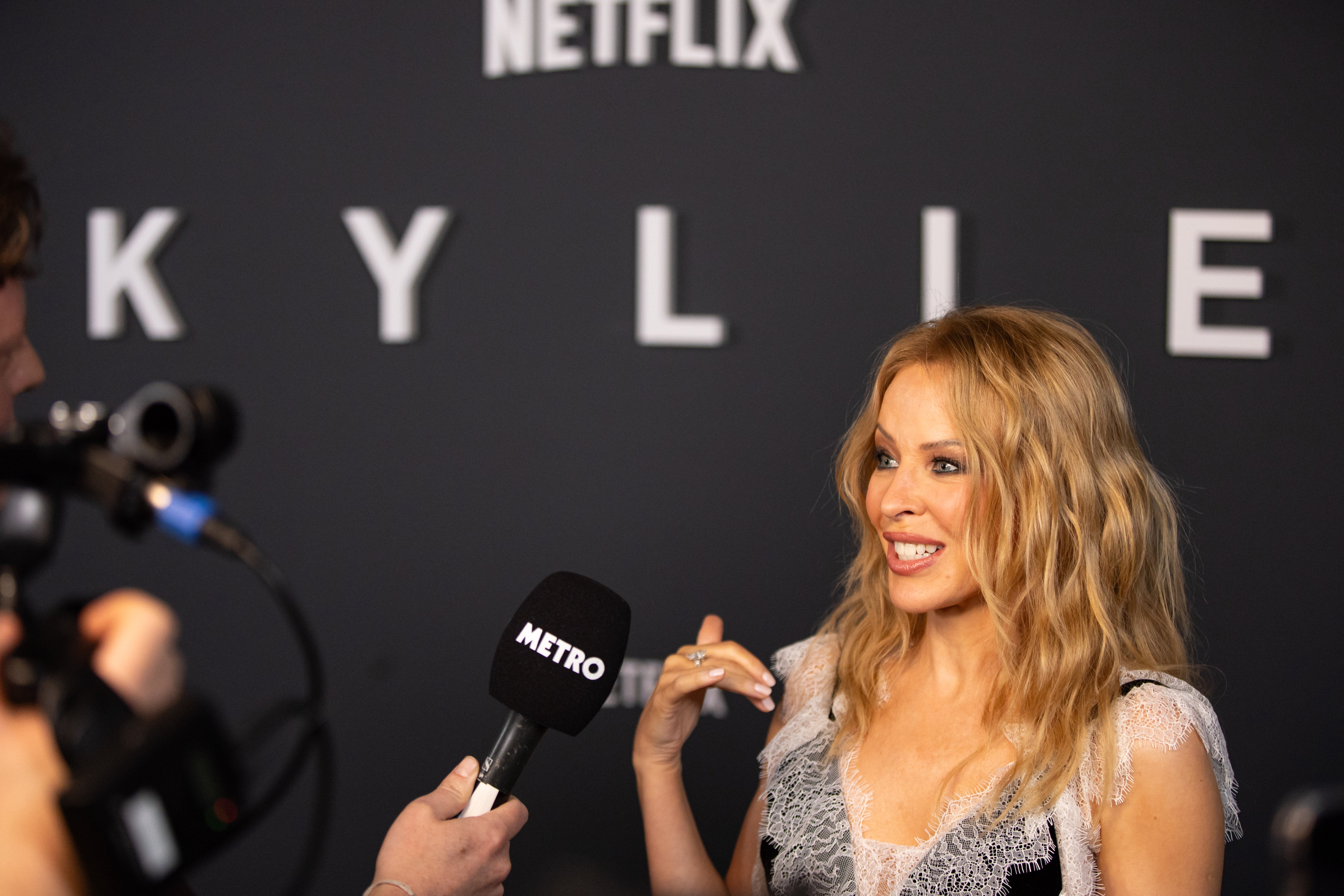 Kylie Minogue attends the launch event for her Netflix documentary, ‘Kylie’