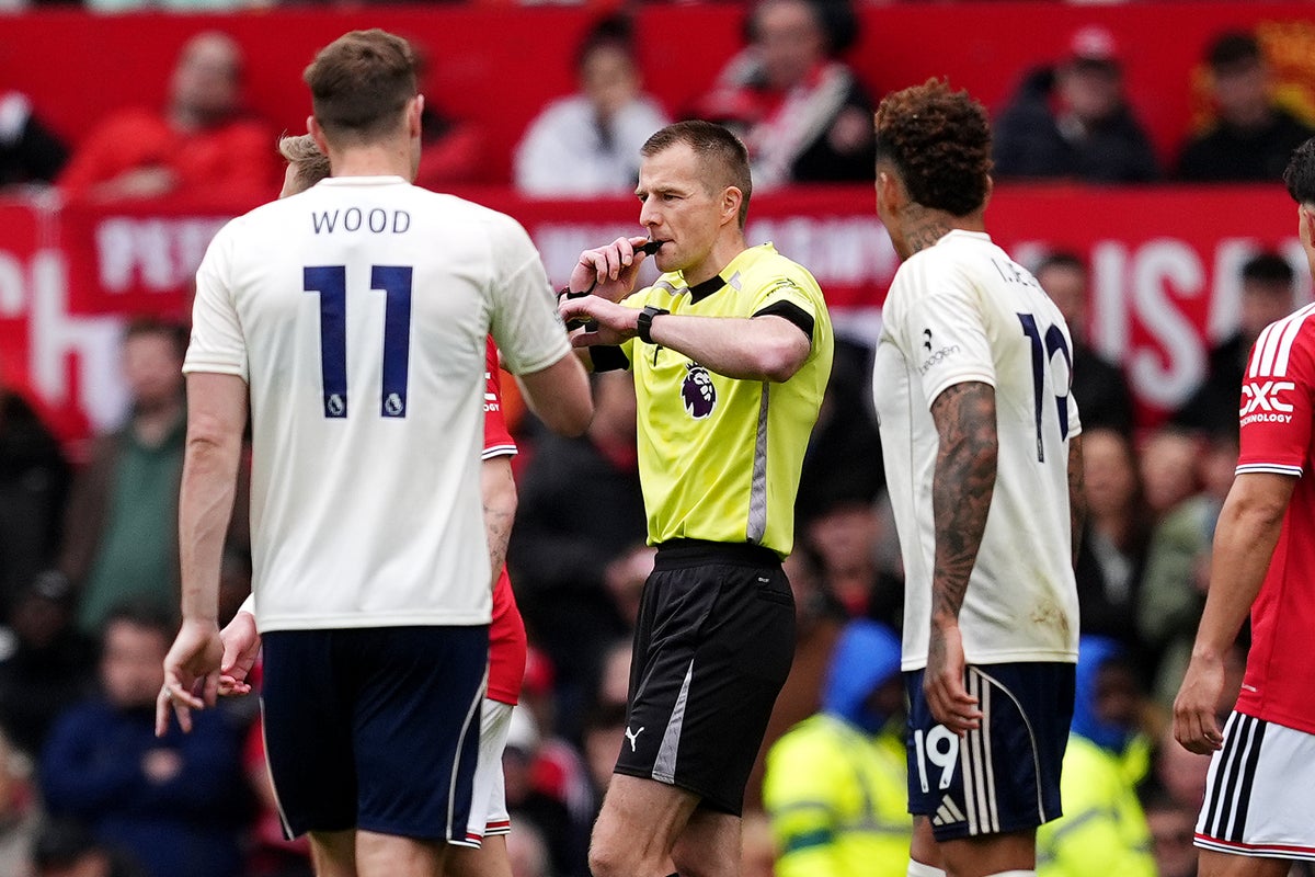 Referee who allowed controversial Man United goal to stand not selected for final round of Premier League games Referee who allowed controversial Man United goal to stand not selected for final round of Premier League games