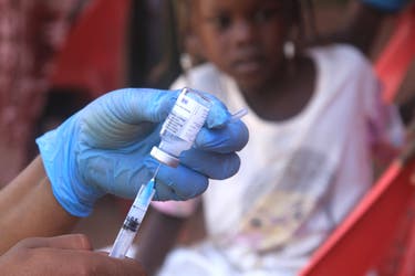 <p>File. A vaccination drive against diptheria</p>