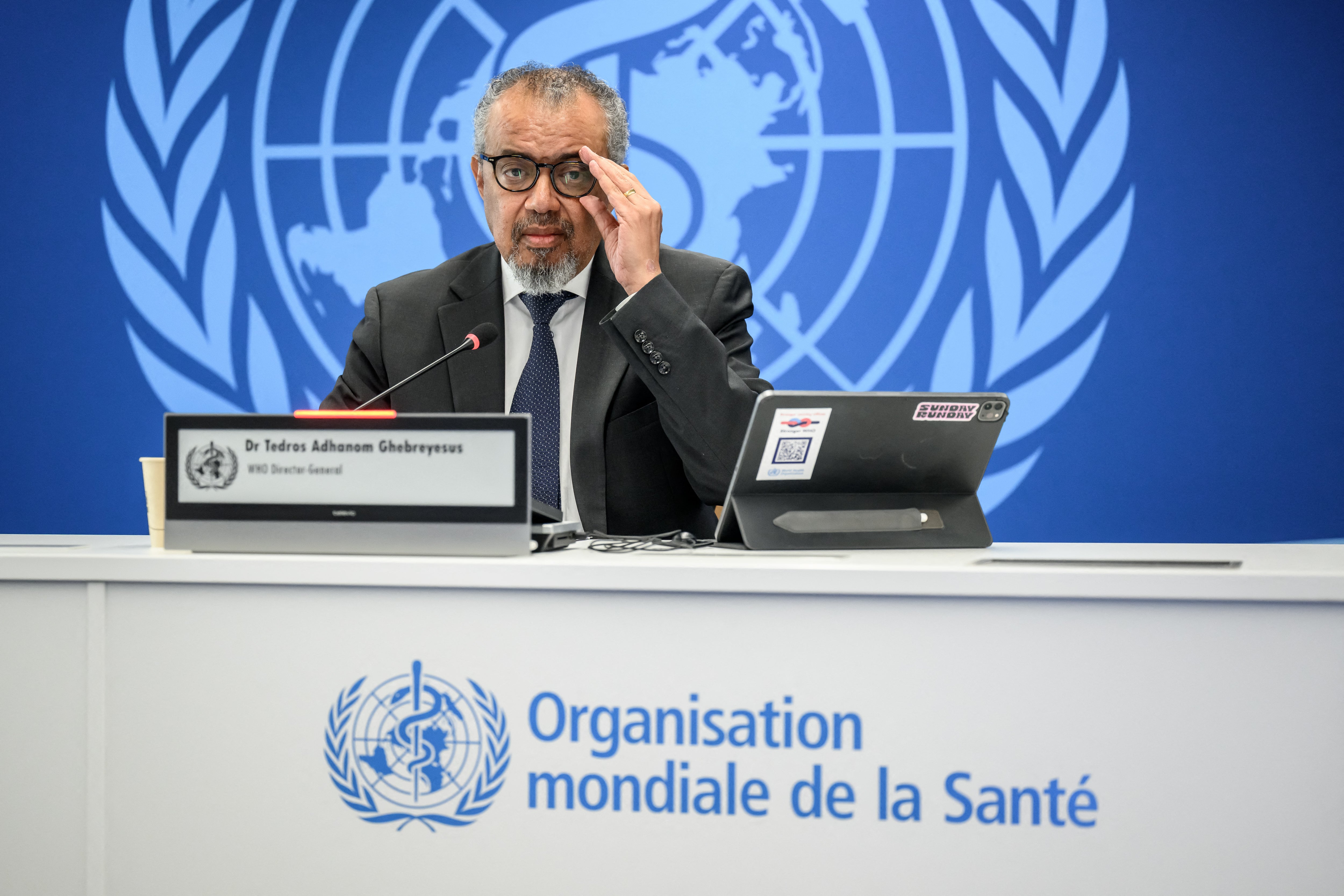 World Health Organization (WHO) Director-General Tedros Adhanom Ghebreyesus
