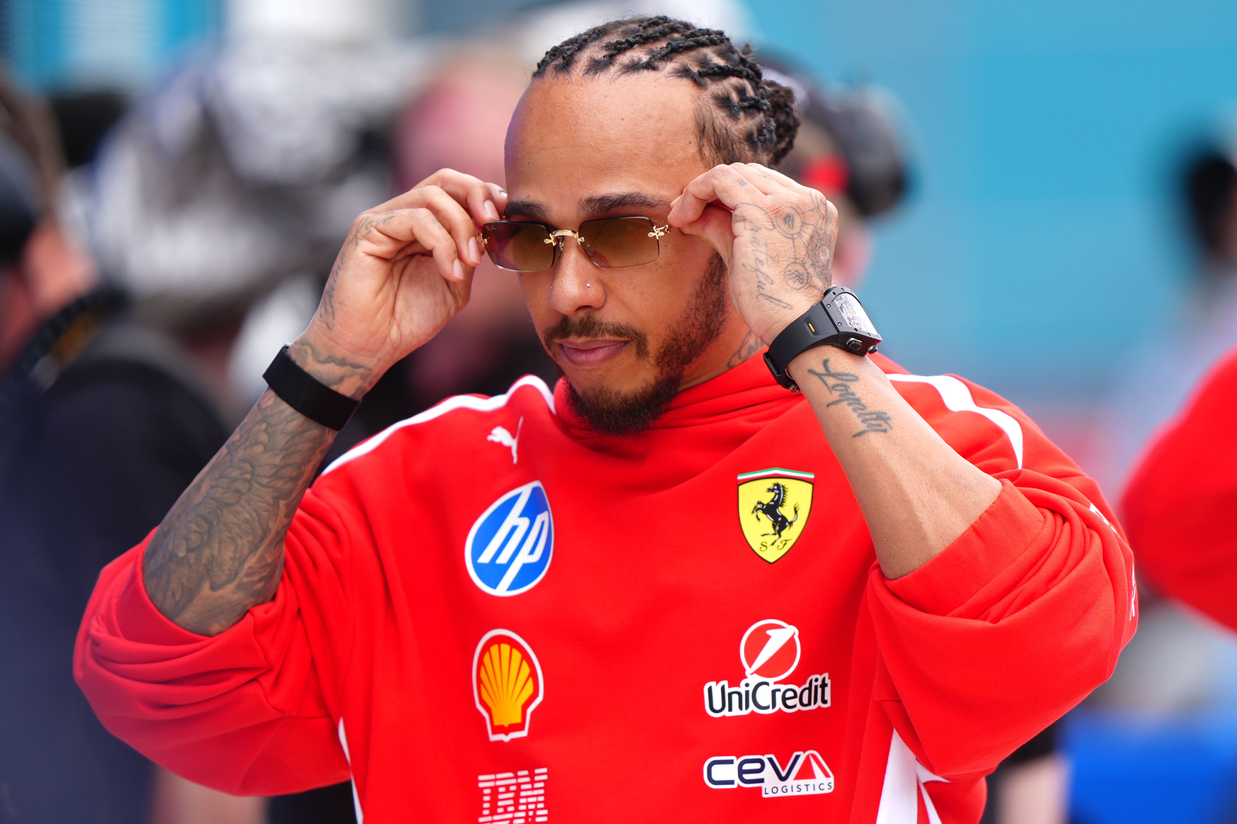 British driver Lewis Hamilton is in his second season at Ferrari (Bradley Collyer/PA)