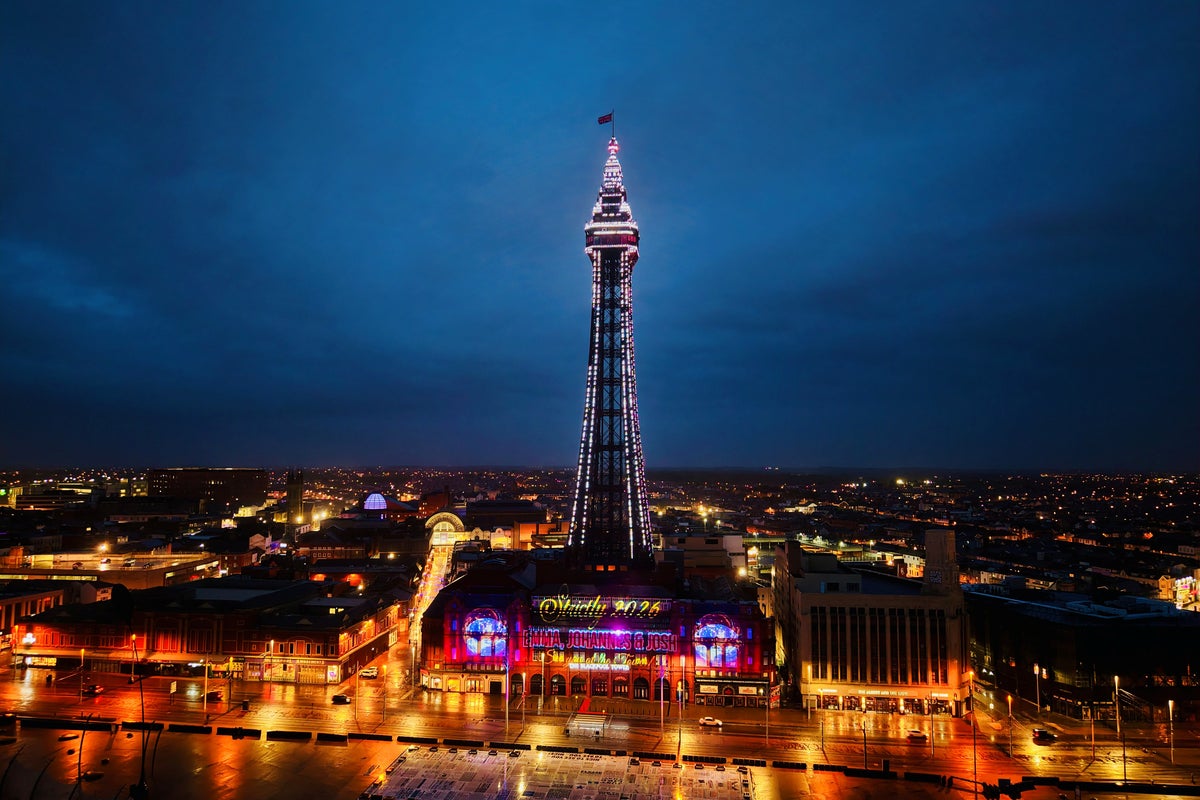 Blackpool Tower lights up for Strictly Come Dancing&rsquo;s three new hosts