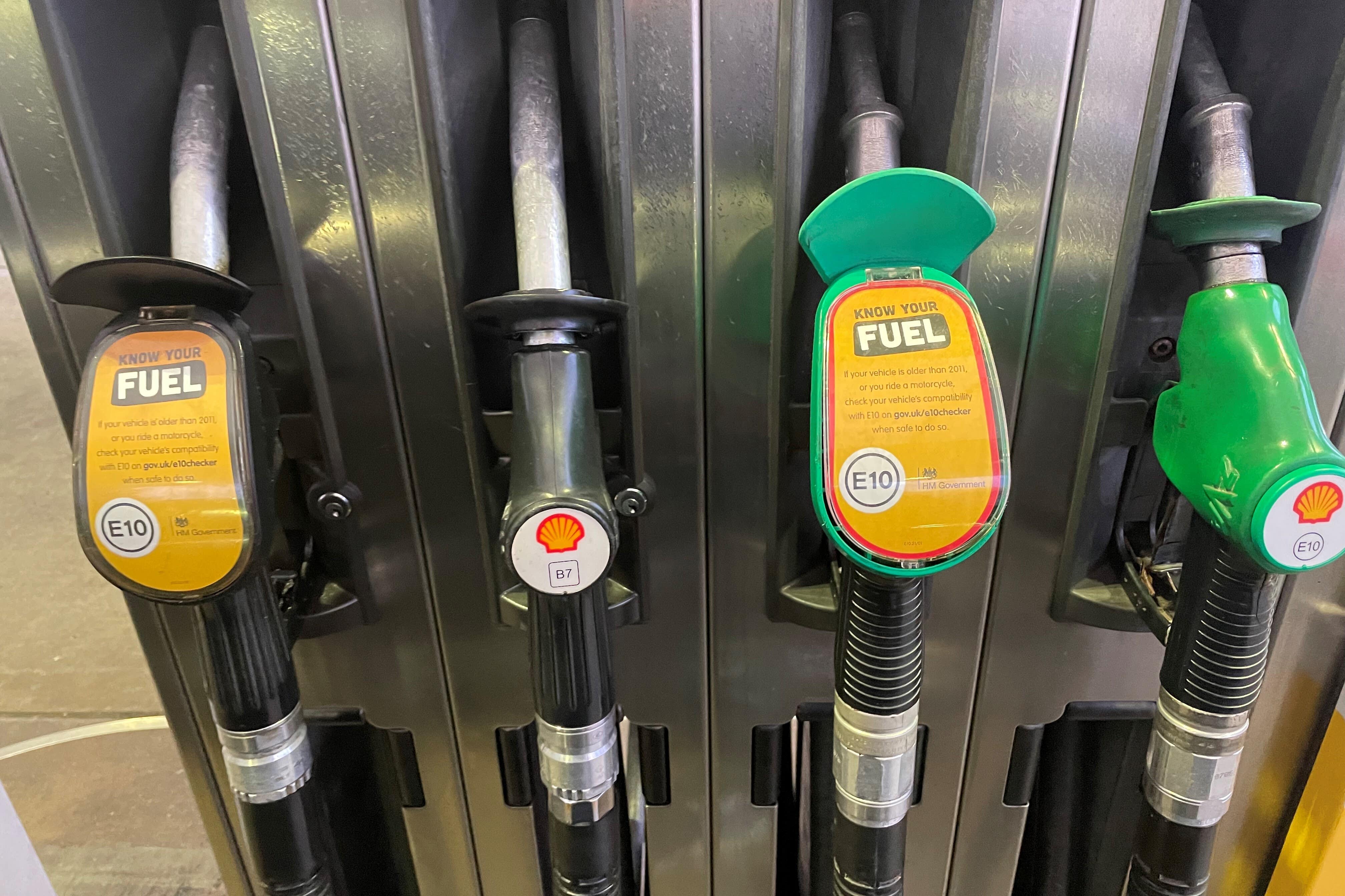 RAC figures show average petrol prices at 159p a litre and diesel at 186p a litre