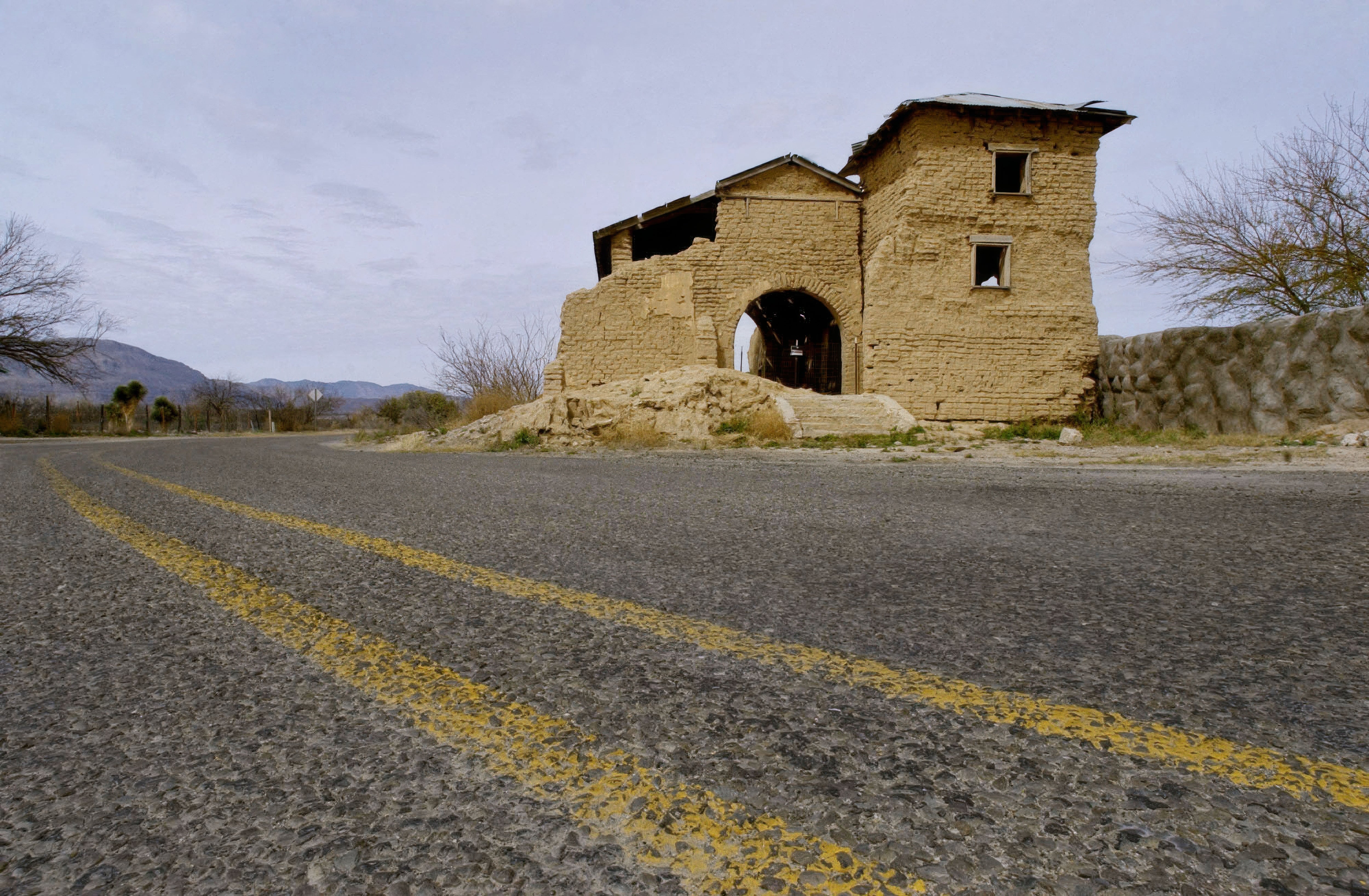America’s most endangered historic places revealed including Stonewall and equality sites 11 Texas State Highway 170 passes The Mission del Sagrado Corazon in Ruidosa, Texas, Feb. 9, 2005. The church once had a second tower on the front left like that one on the right