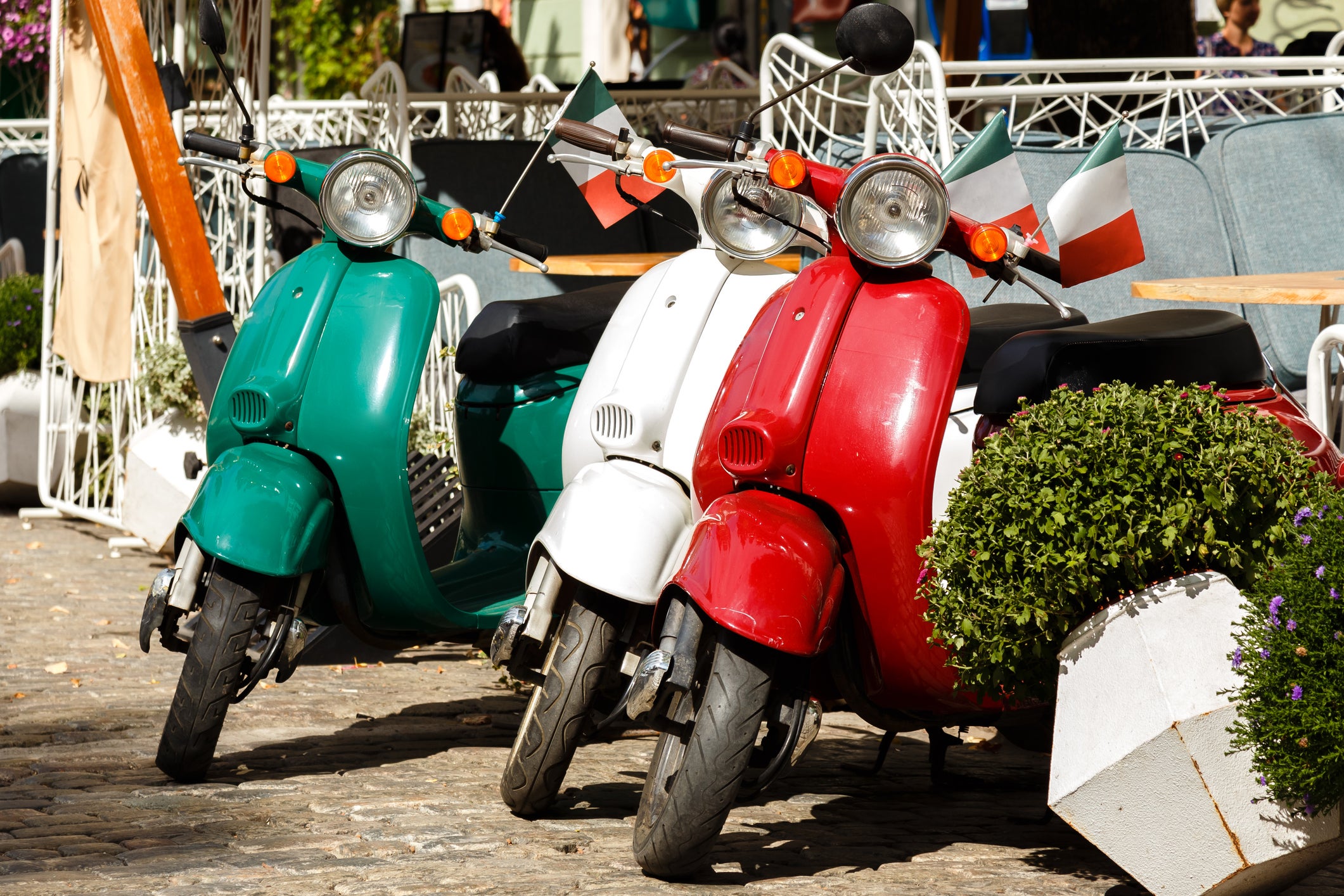 The Vespa was designed in 1945 by Corradino D’Ascanio (Getty Images/iStockphoto)
