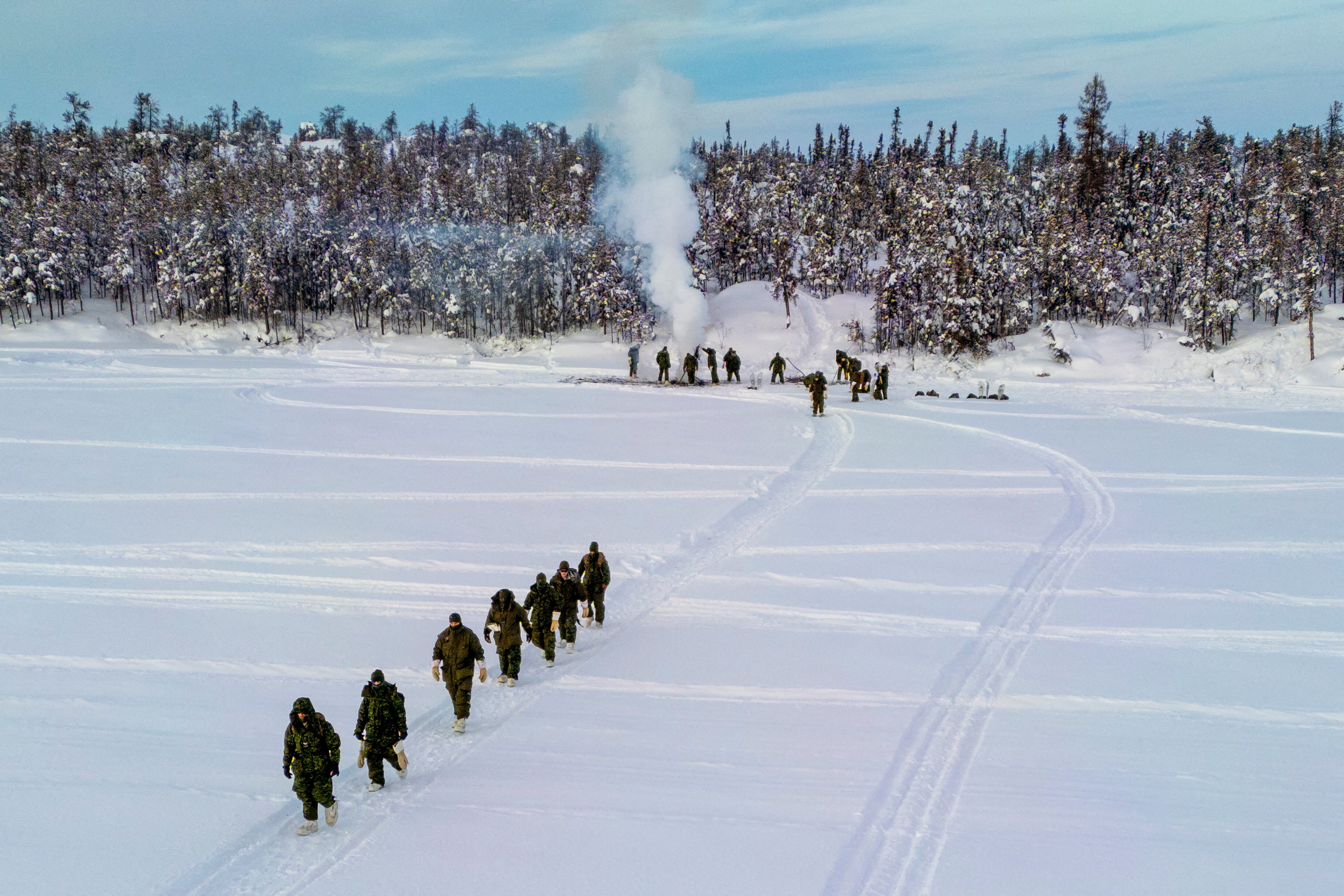 Canada has increased its military presence in the Arctic partly in response to Trump’s threats to acquire the Danish territory of Greenland (Reuters)