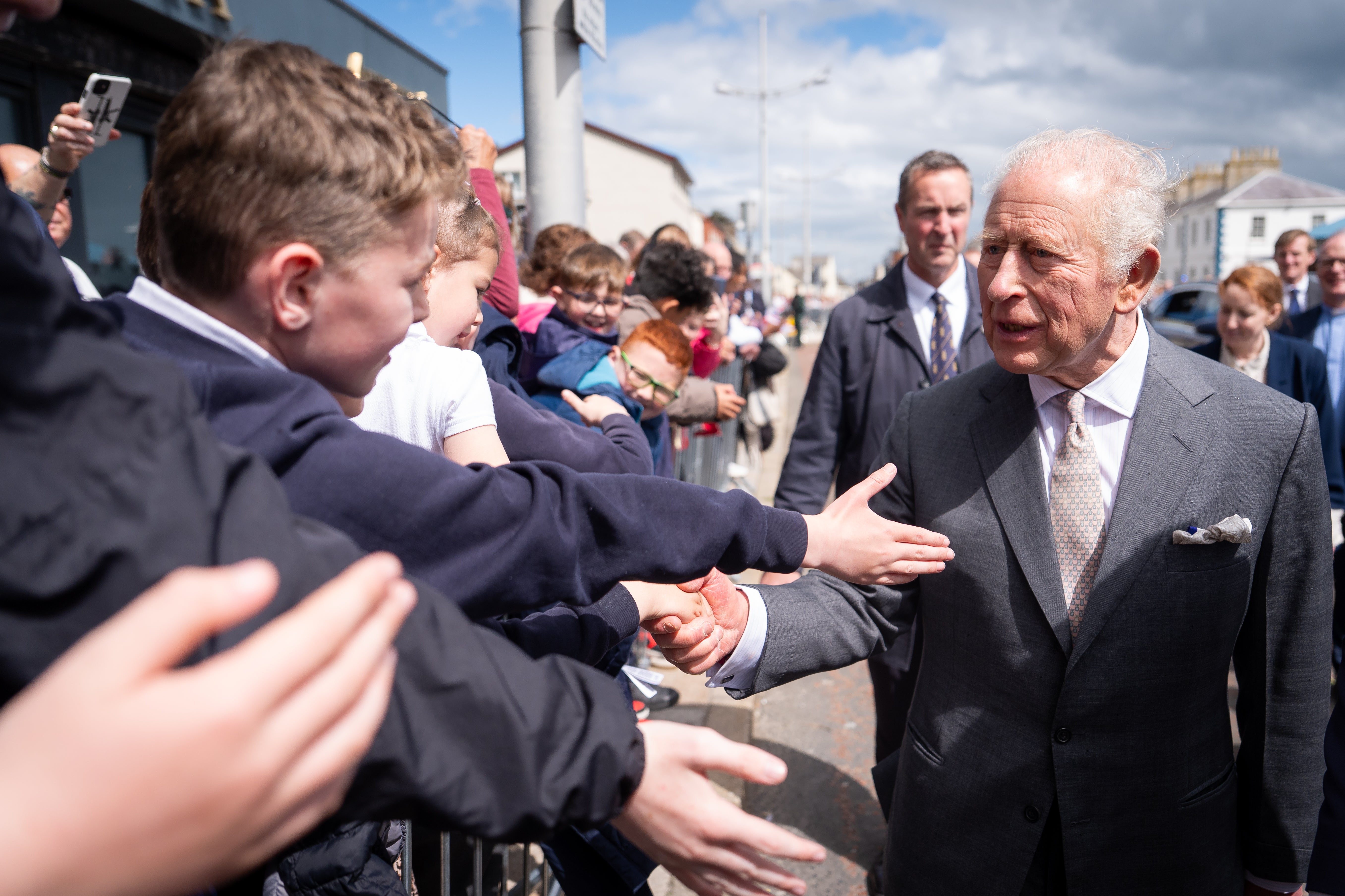 The 77-year-old monarch is currently visiting Northern Ireland (PA)