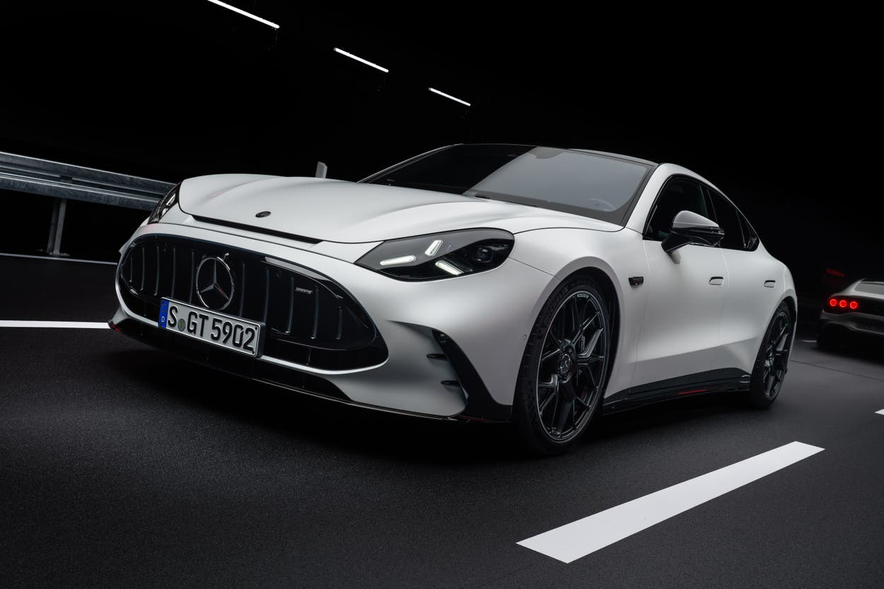 Amg Tech New electric Mercedes-AMG GT packs British tech with 1,169bhp and a V8 ...