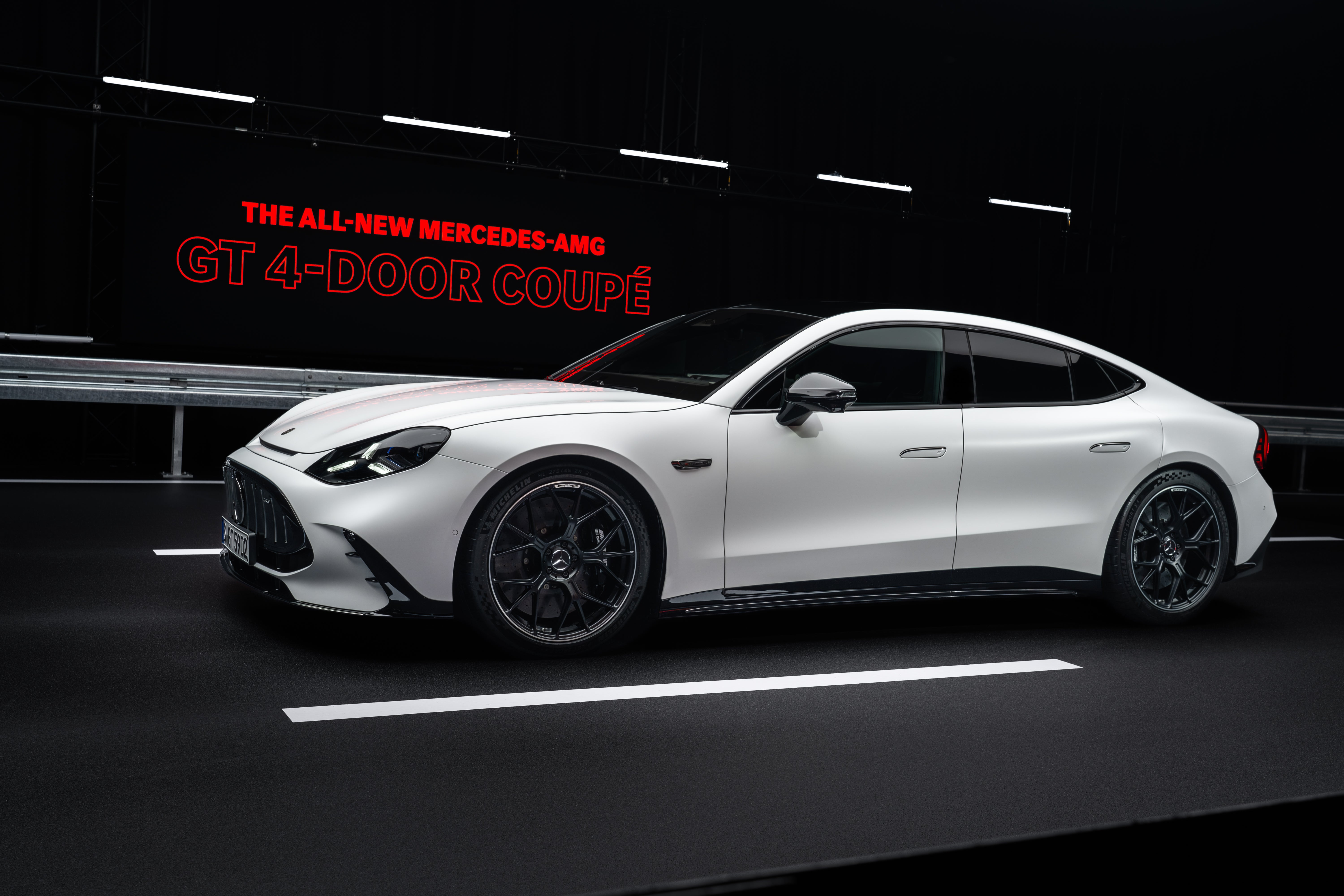The all-electric Mercedes-AMG GT features clever sound modes including one that makes it sound like it's got a V8 engine under the bonnet (Mercedes-AMG)
