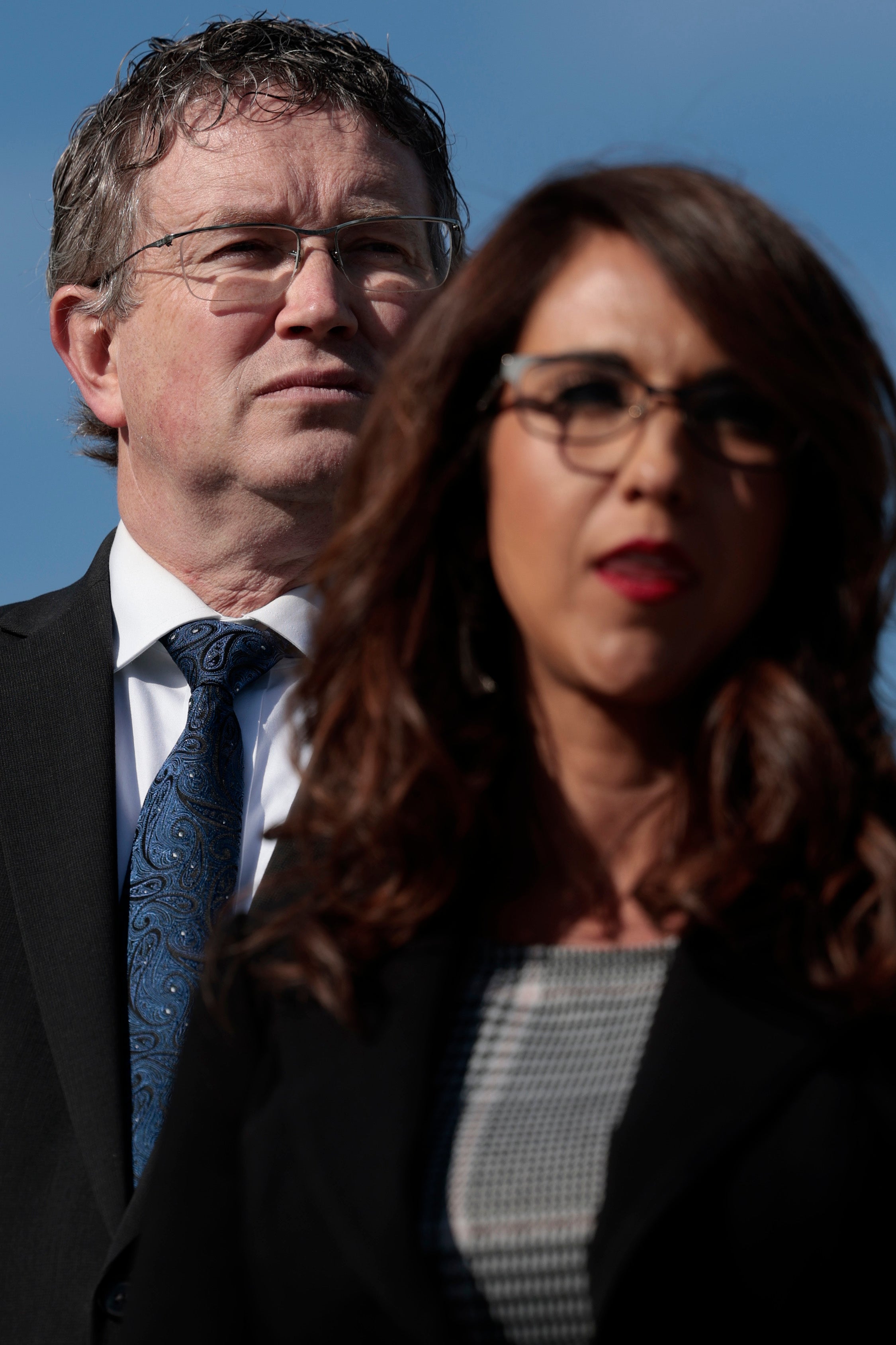 Massie and Boebert in 2022. Boebert is considered one of the president’s staunchest allies in the House of Representatives, voting with the president nearly 100 percent of the time as of last year