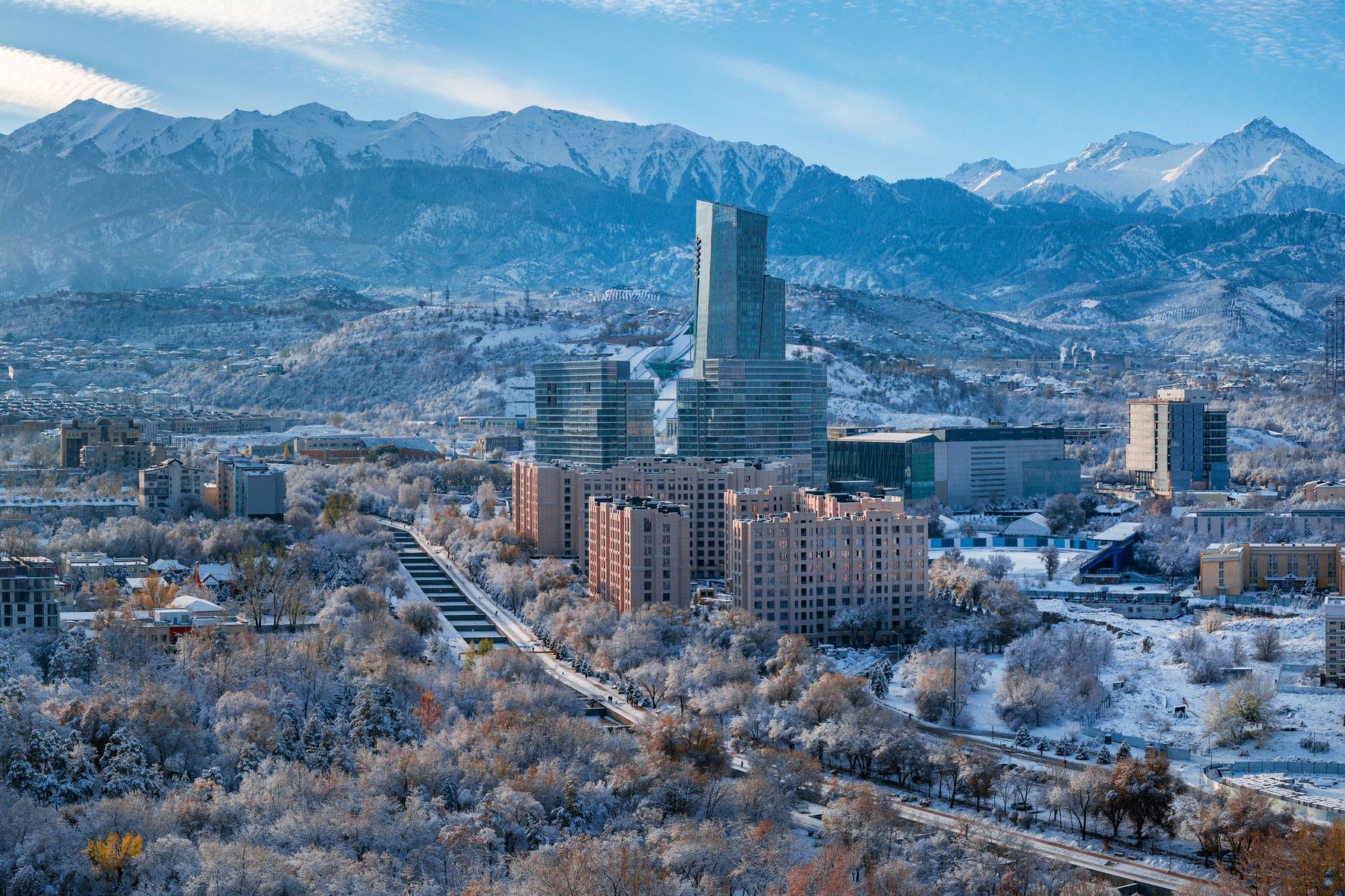 The racers passed through Almaty in Kazakhstan (Getty Images)