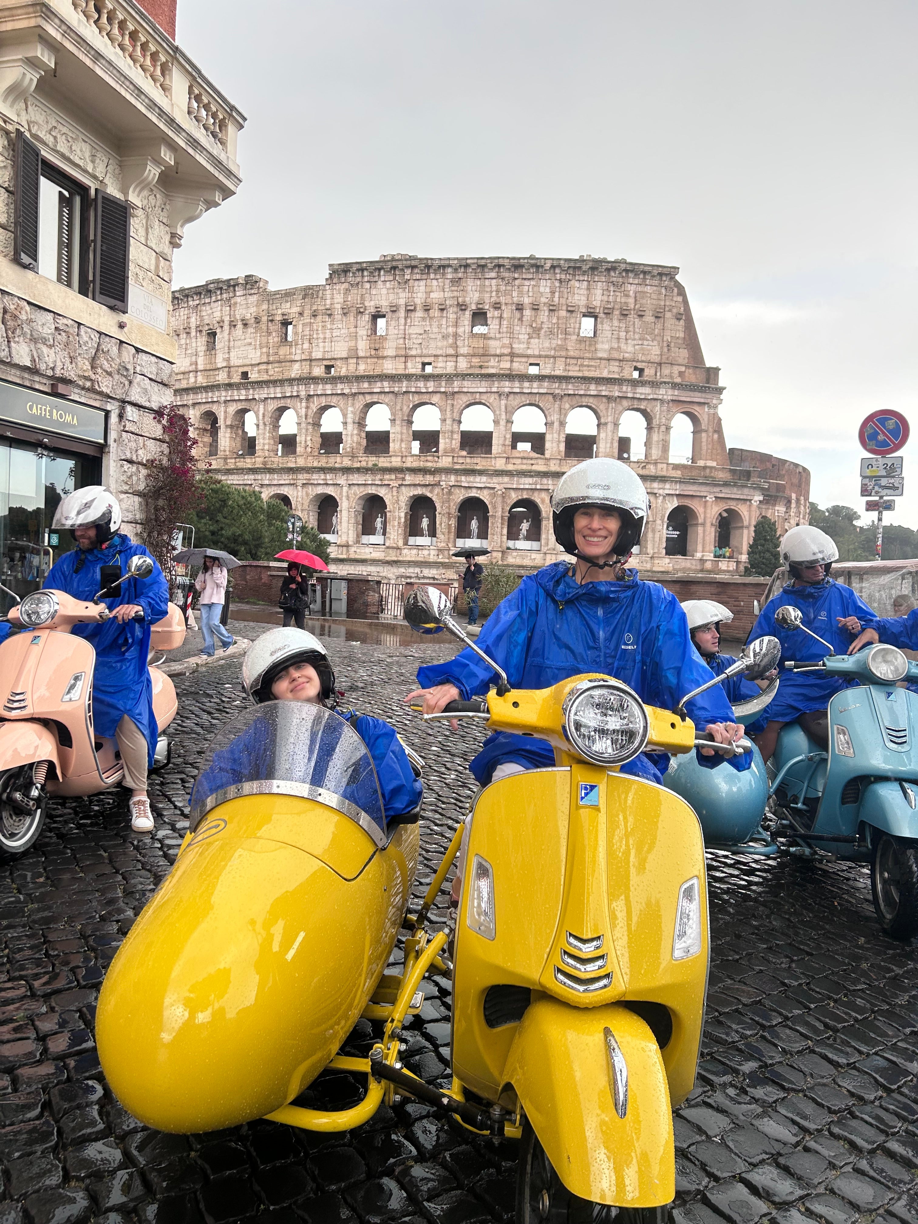 Emma visited classic sites on the tour