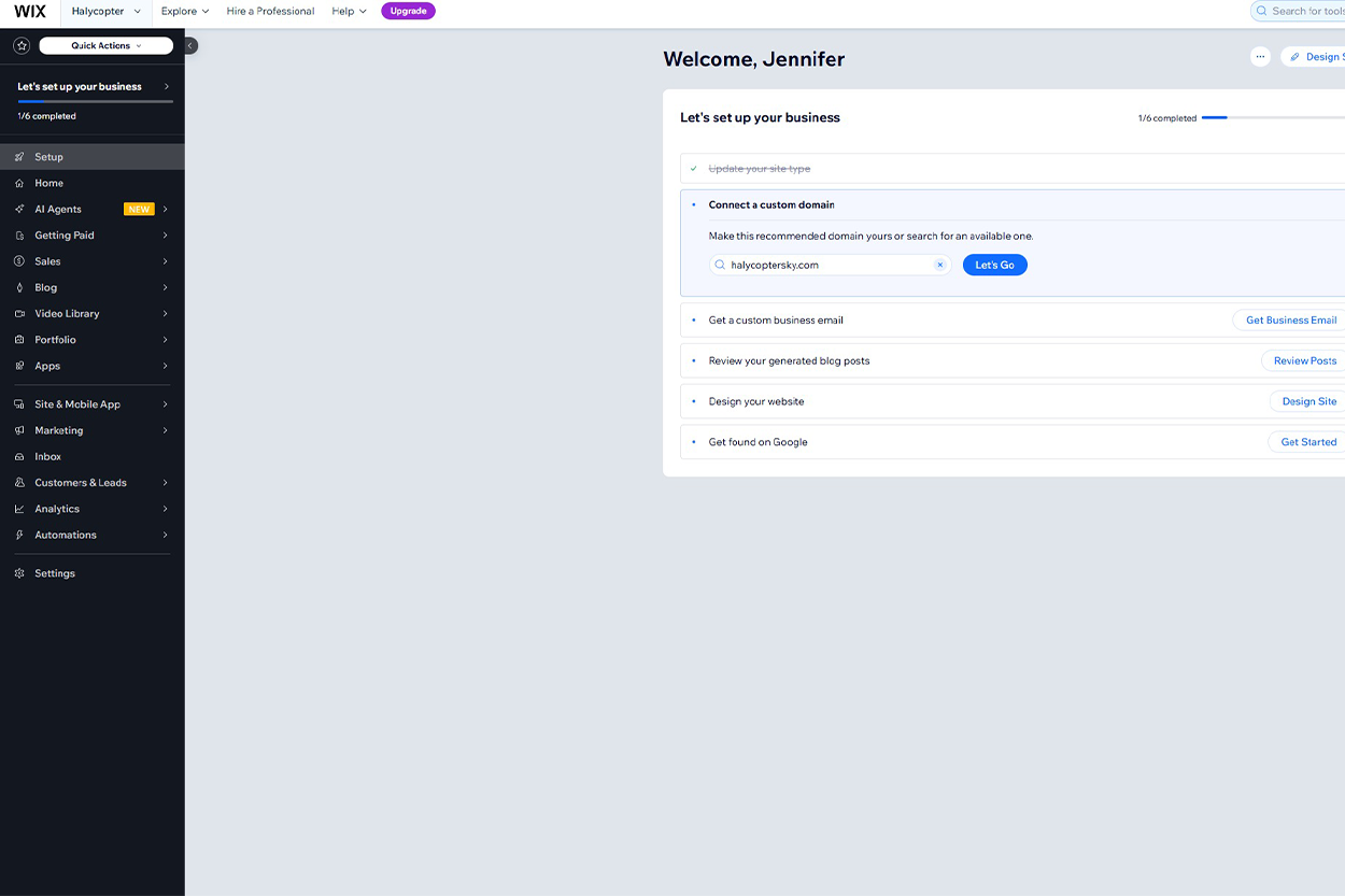 Wix feels more like a very well designed version of WordPress