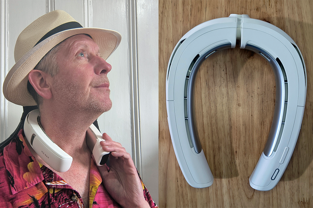 An LED display on the left arm of the fan makes it a breeze to operate (Stuart Pritchard/The Independent)