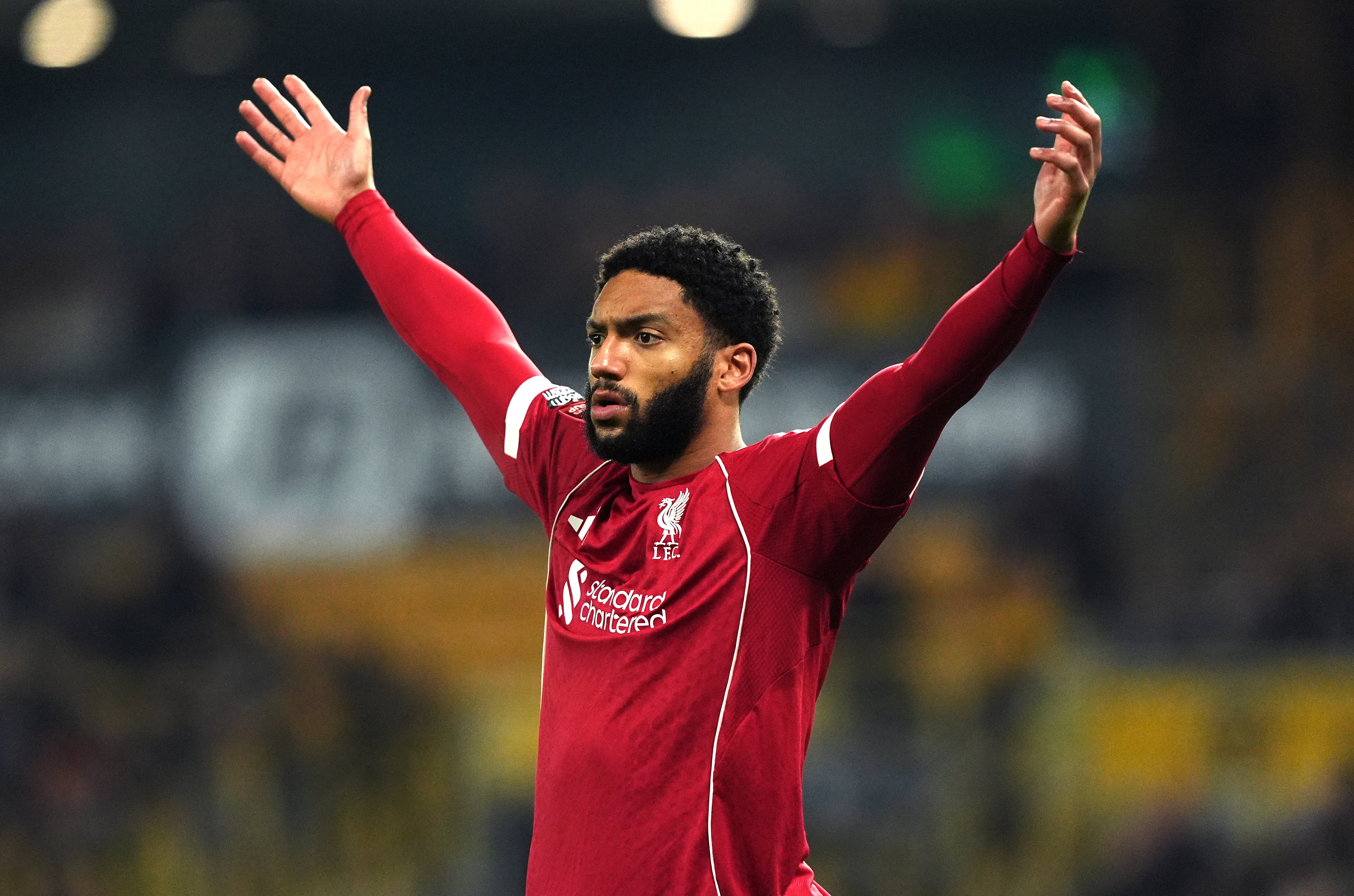 Liverpool’s Joe Gomez has a year left on his contract but is likely to find opportunities limited (Martin Rickett/PA) (PA Wire)