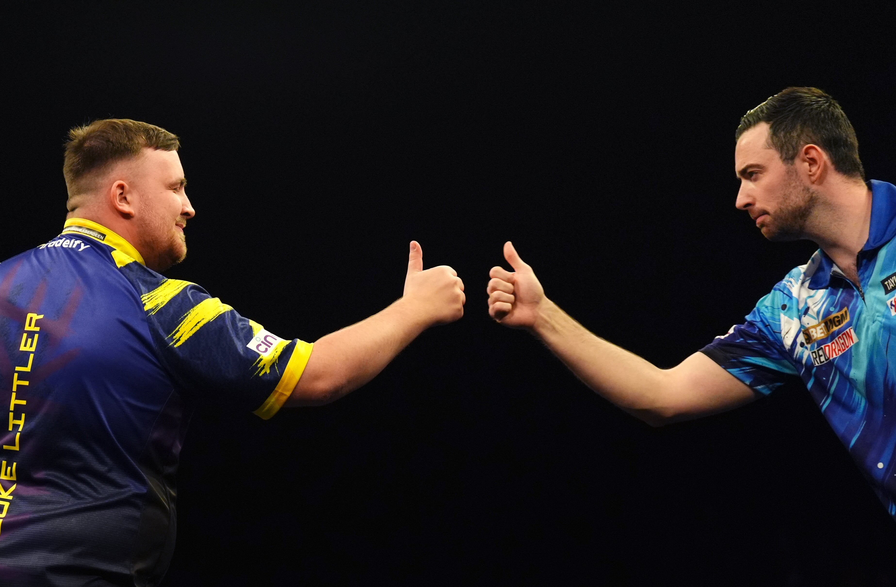 Littler (left) and Humphries have an enduring but friendly rivalry (Andrew Milligan/PA) (PA Wire)