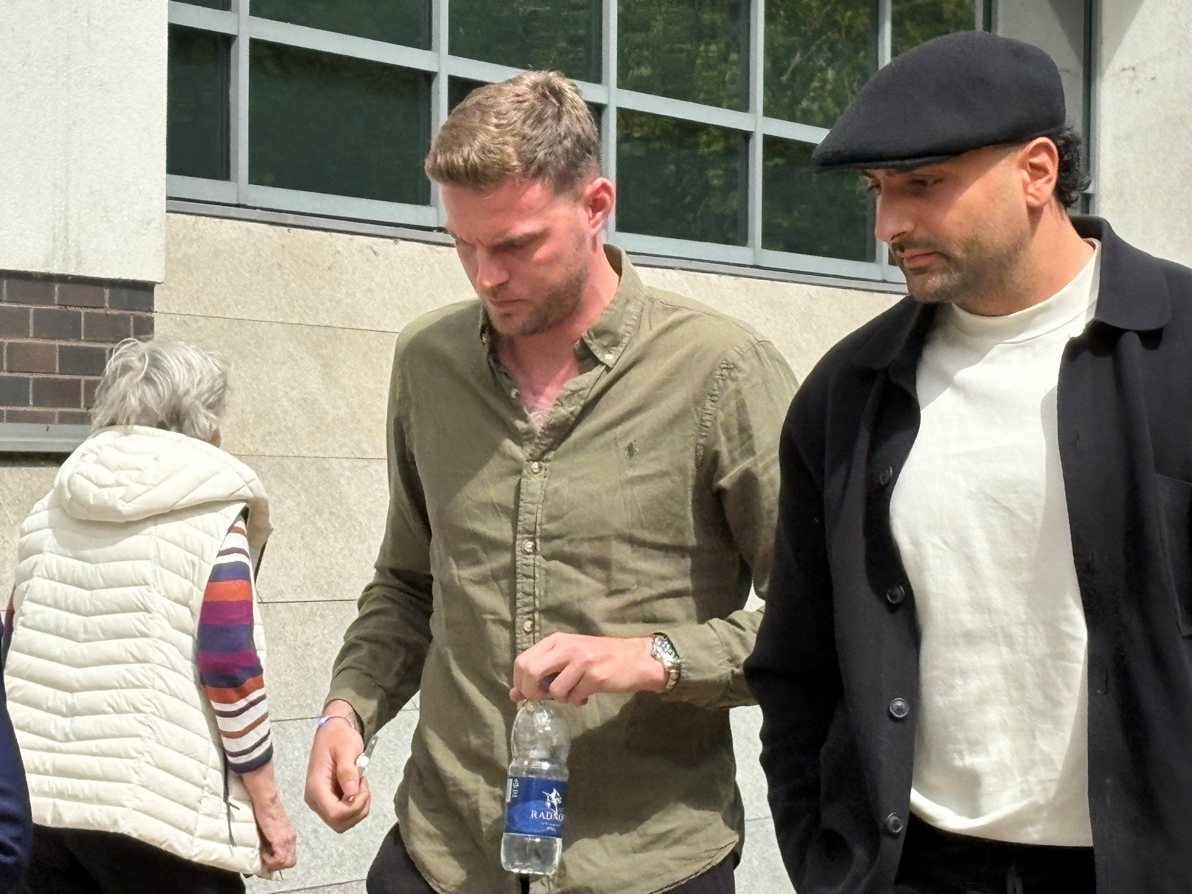 In a prepared statement to police, the court heard, Ducksch said he was driving home and admitted ‘he did have alcohol before he drove’ and had ‘clipped an oncoming car and another one following behind’ (PA)