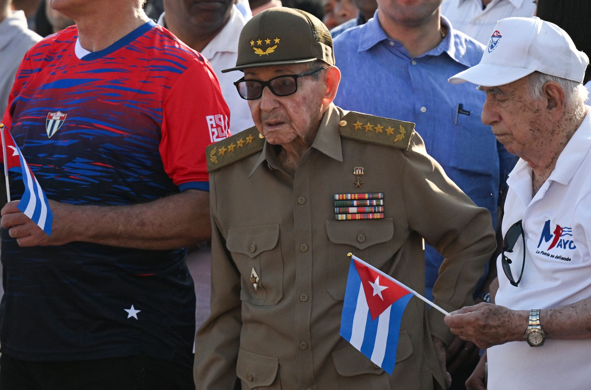 Former Cuban leader Raul Castro, seen on May 1, 2026, has been indicted in connection with the 1996 attack