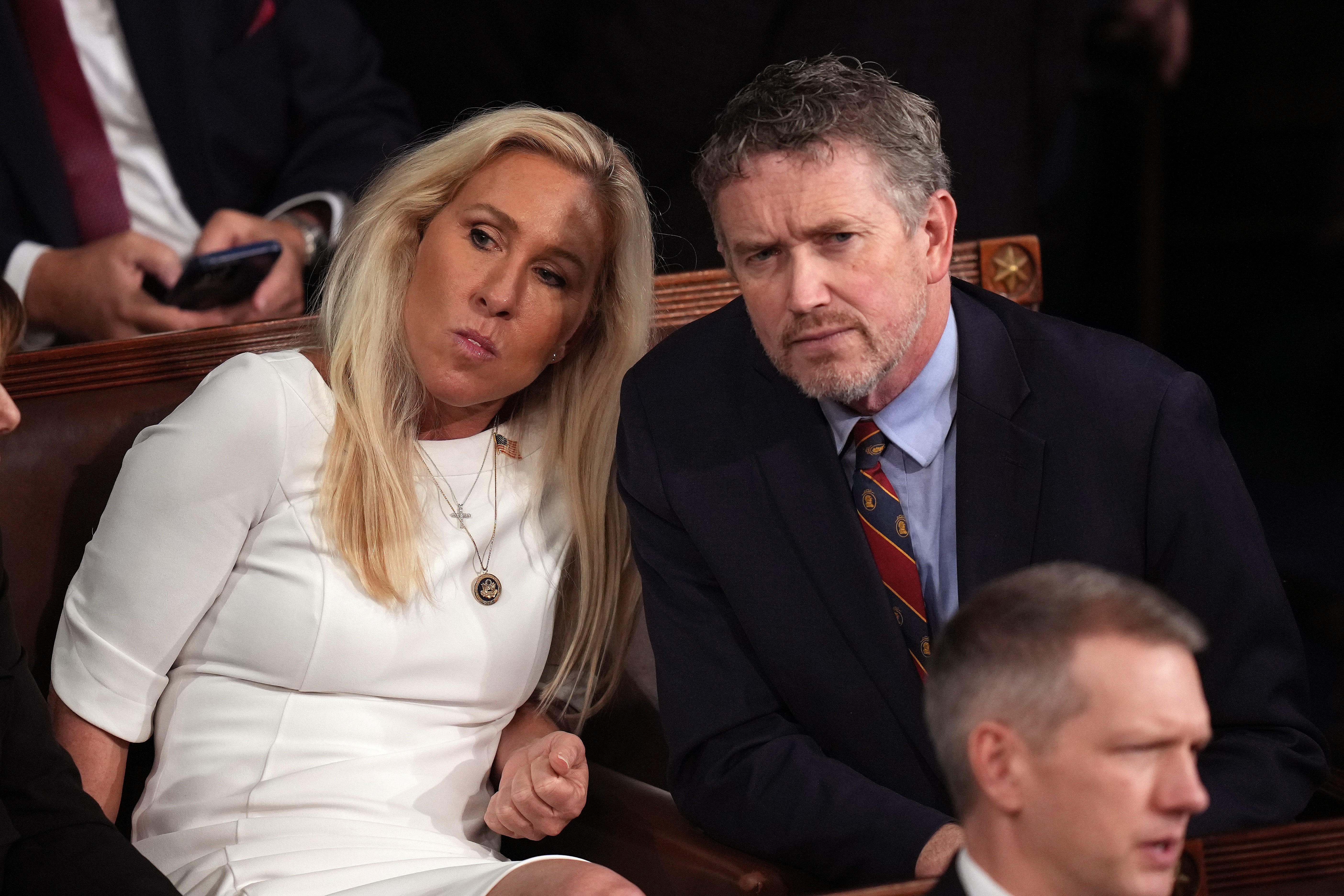 Other Republicans who have become targets of Trump after speaking out against him publicly are former Congresswoman Marjorie Taylor Greene and Representative Thomas Massie of Kentucky