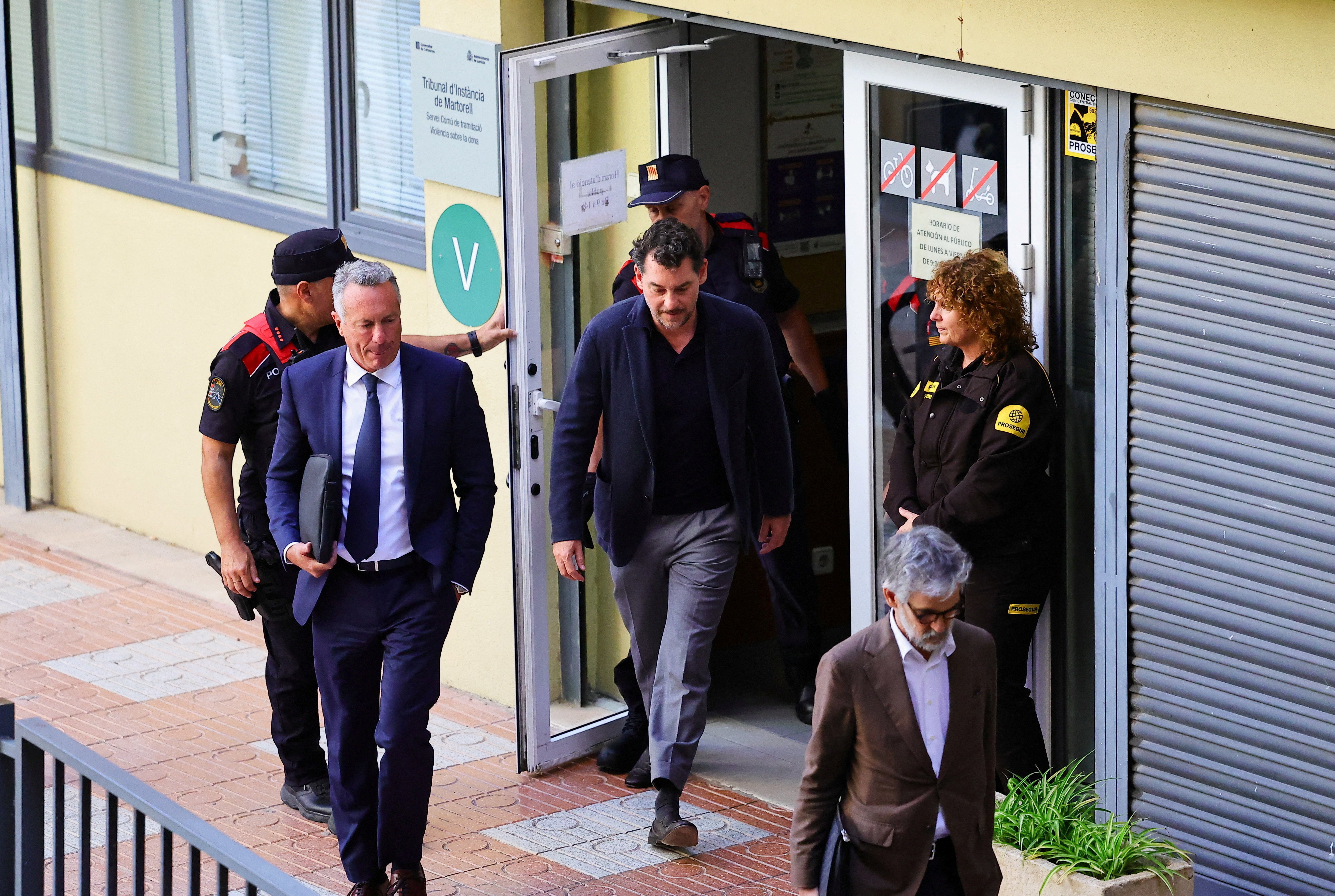 Jonathan Andic leaves the courthouse after posting bail