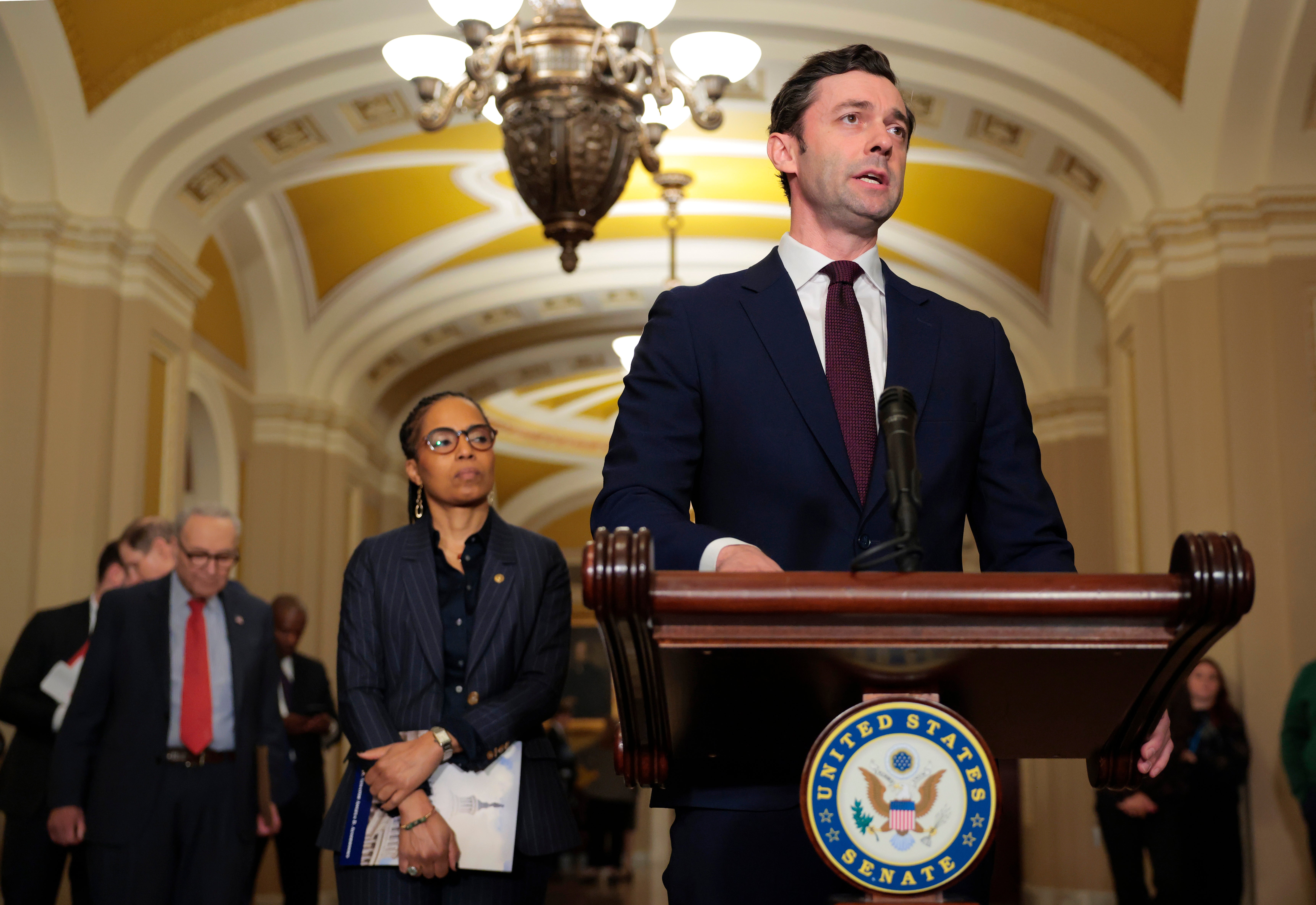While Trump has attacked Democrats’ nominee for Senate in Texas, he has not attacked Sen. Jon Ossoff in Georgia despite Republicans wanting to flip the seat.