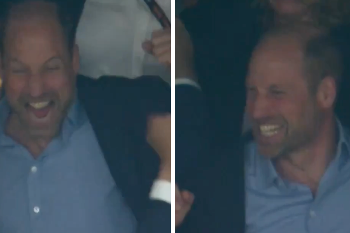 Prince William erupts in celebration as Aston Villa score during Europa League final