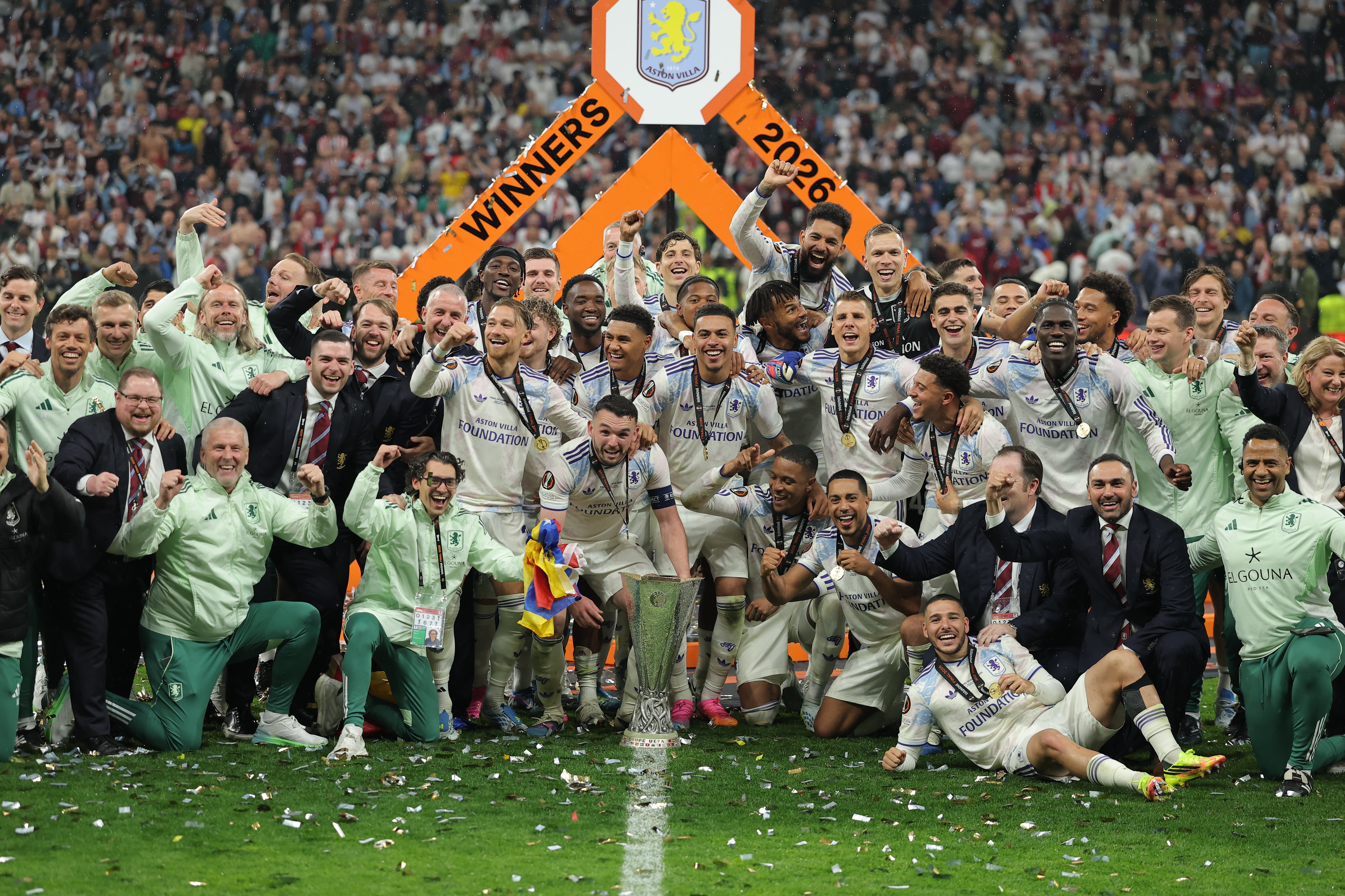 Villa added another European trophy to their cabinet, 44 years after their last one