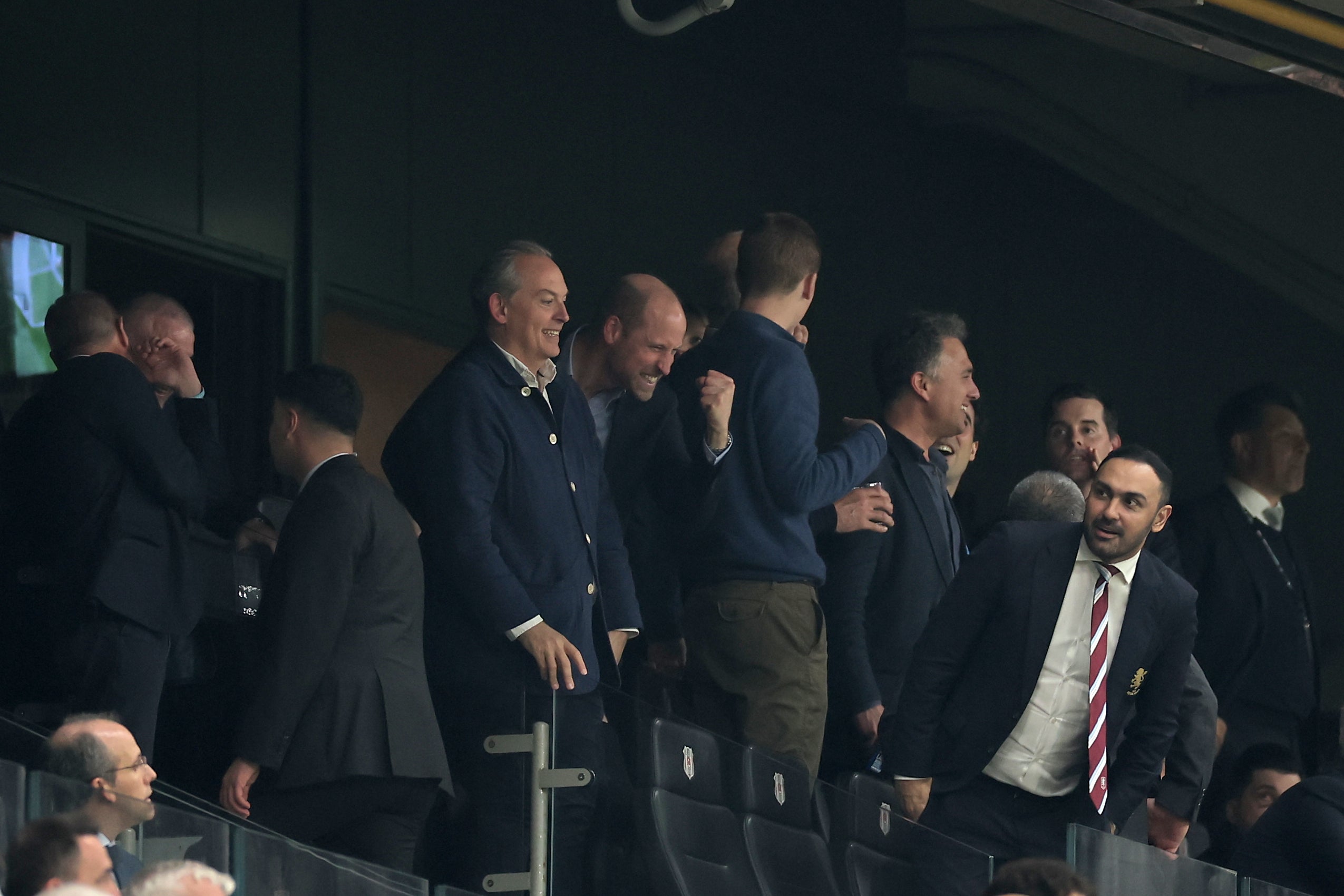 William celebrates Aston Villa’s triumph in Istanbul