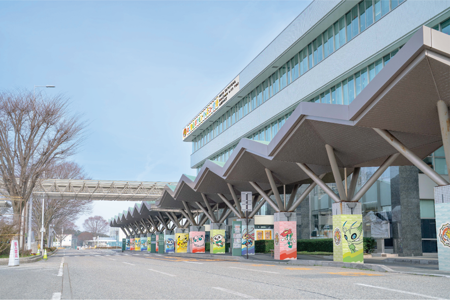An artist’s rendering of the exterior (Pokémon. ©Nintendo/Creatures Inc./GAME FREAK inc.)