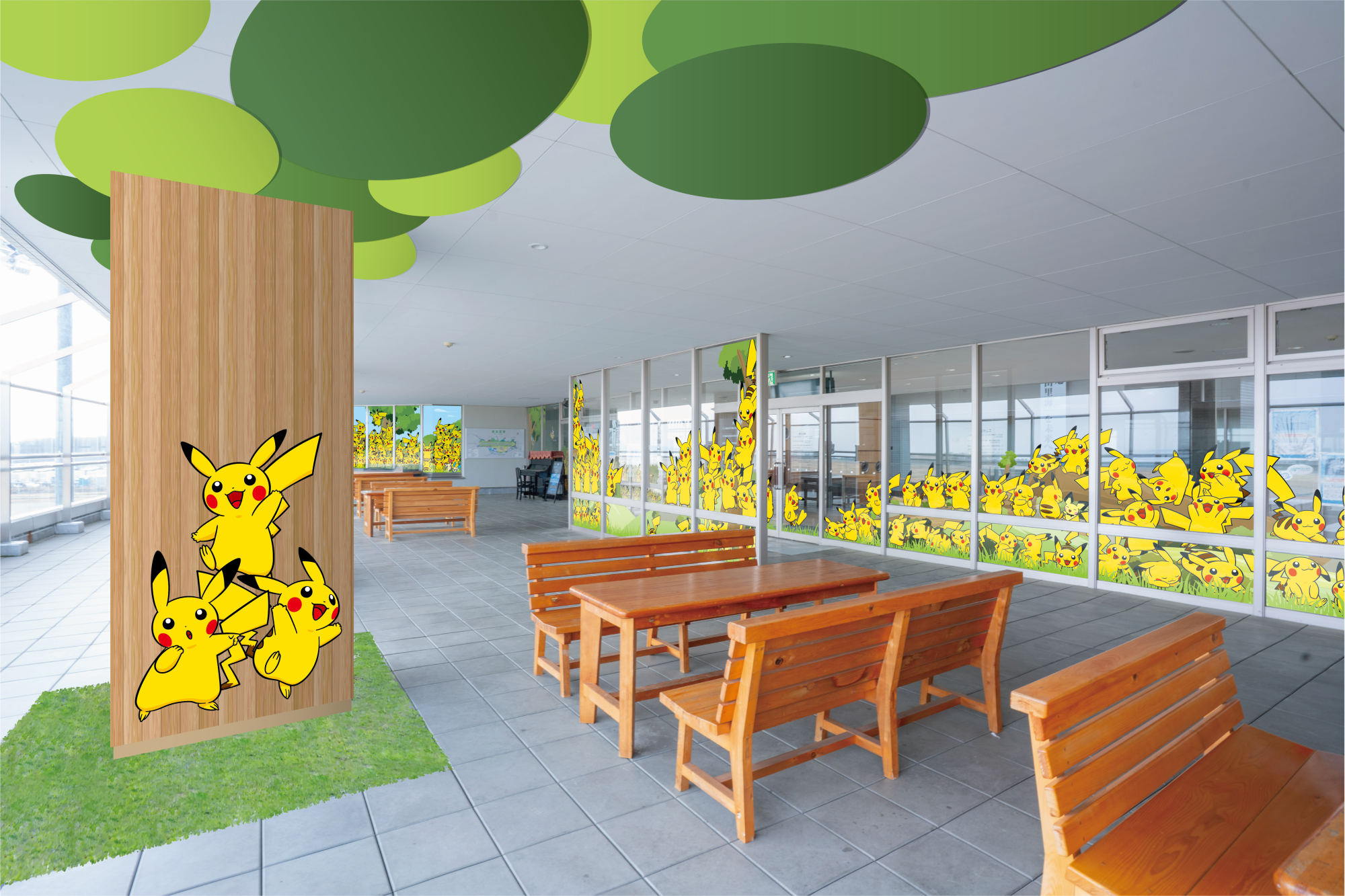 An artist’s rendering of the observation deck