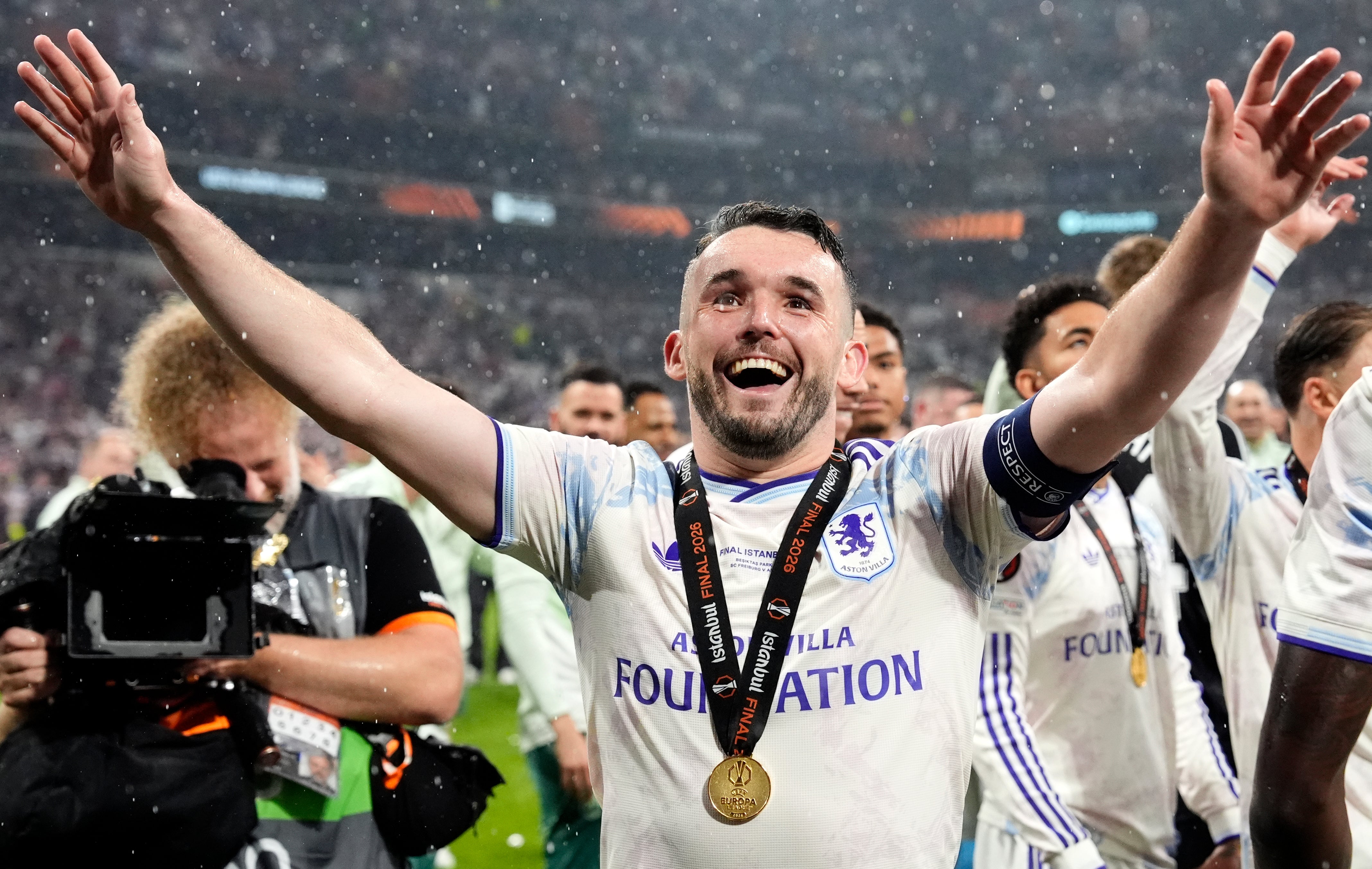 John McGinn led Aston Villa to Europa League glory