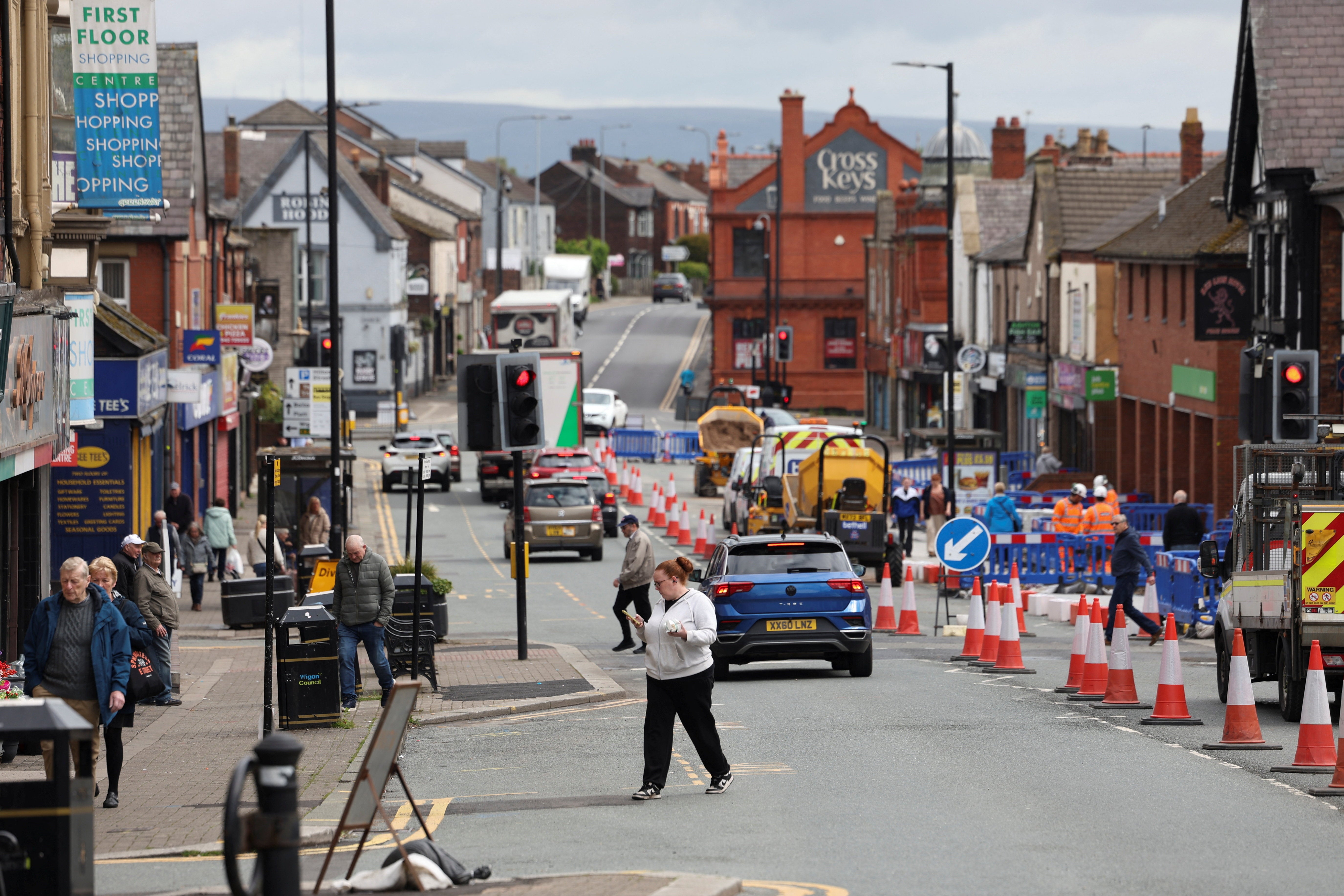 Places like Ashton are quintessential bricks in Labour’s ’red wall' (Reuters)