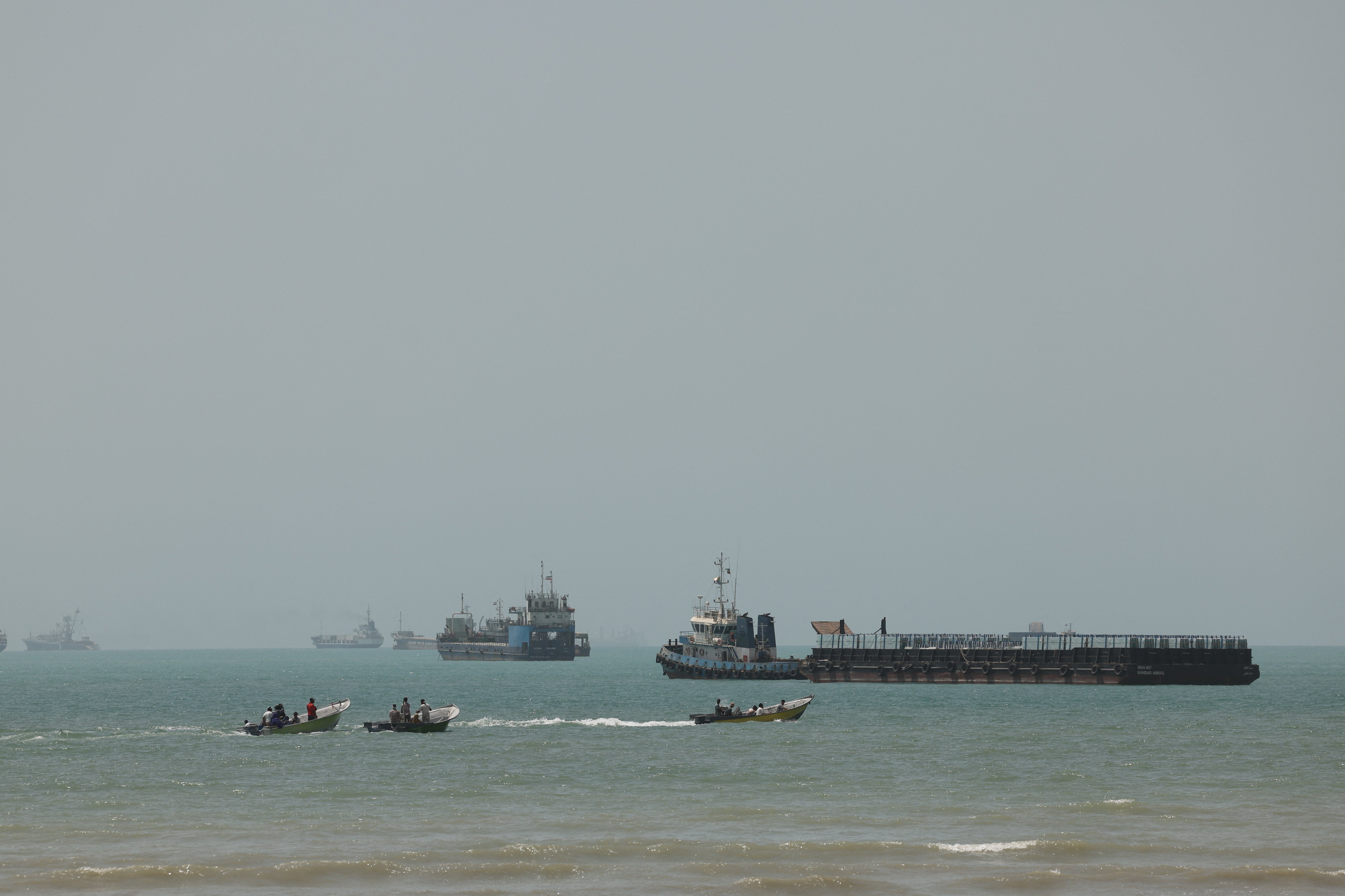 Vessels in the Strait of Hormuz